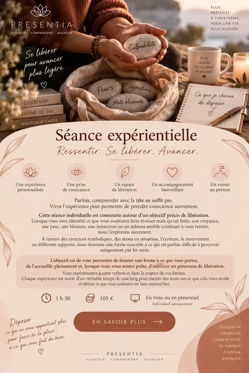 SÉANCE COACHING EXPÉRIENTIELLE