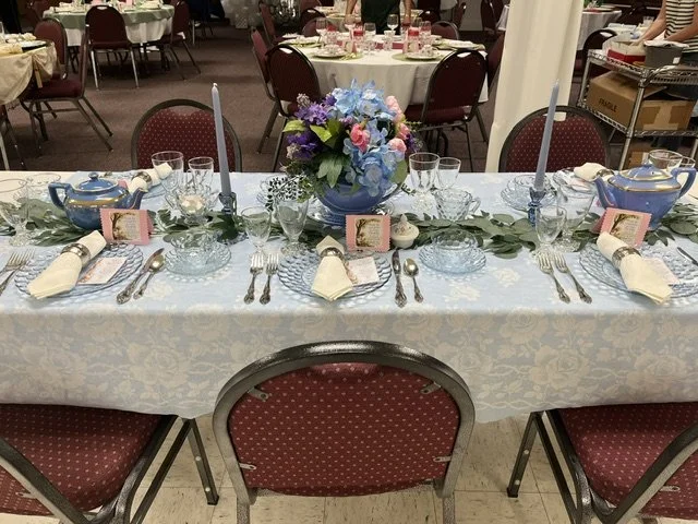 Decorated Rectangle Table