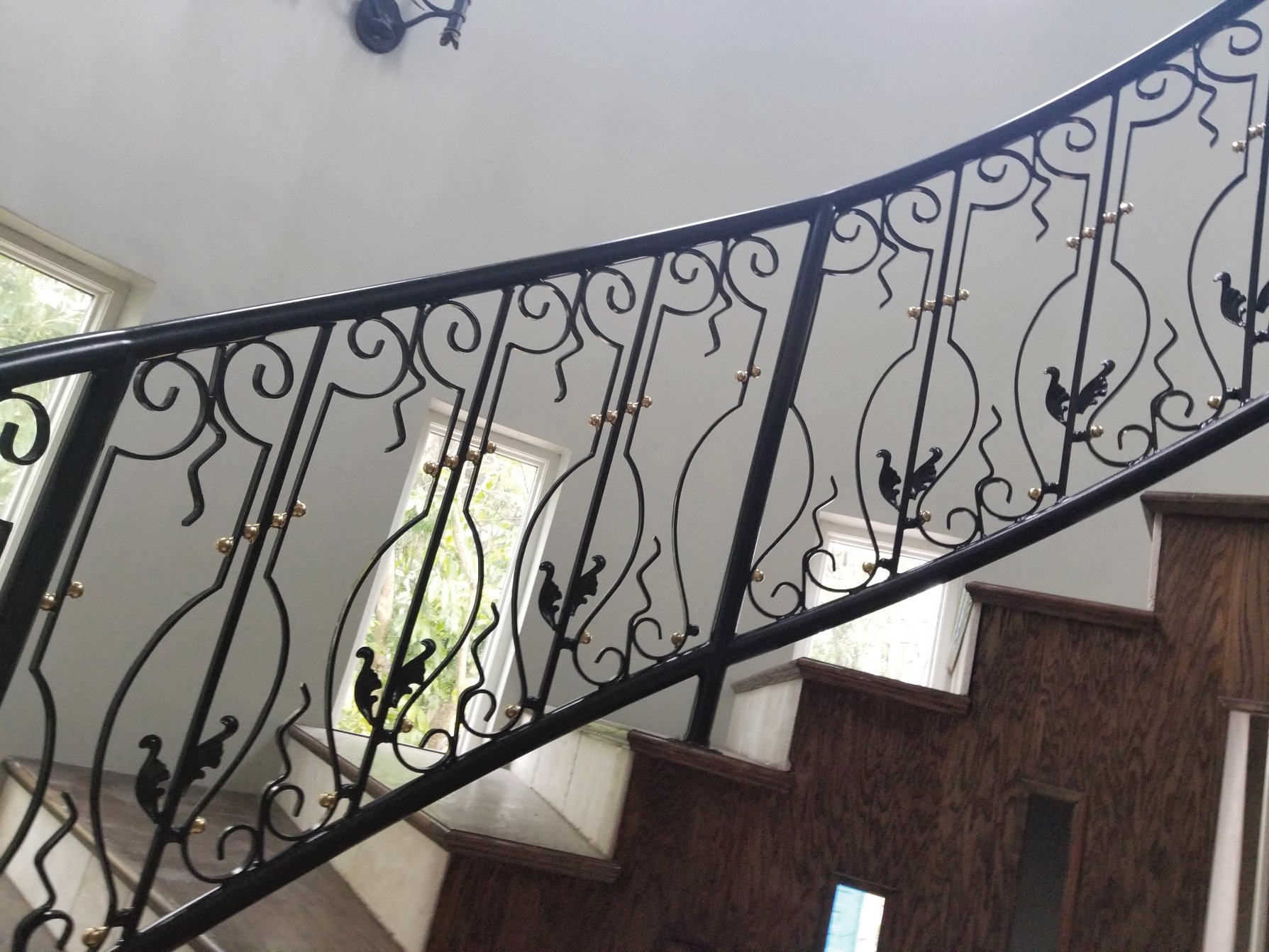 Custom stair railing