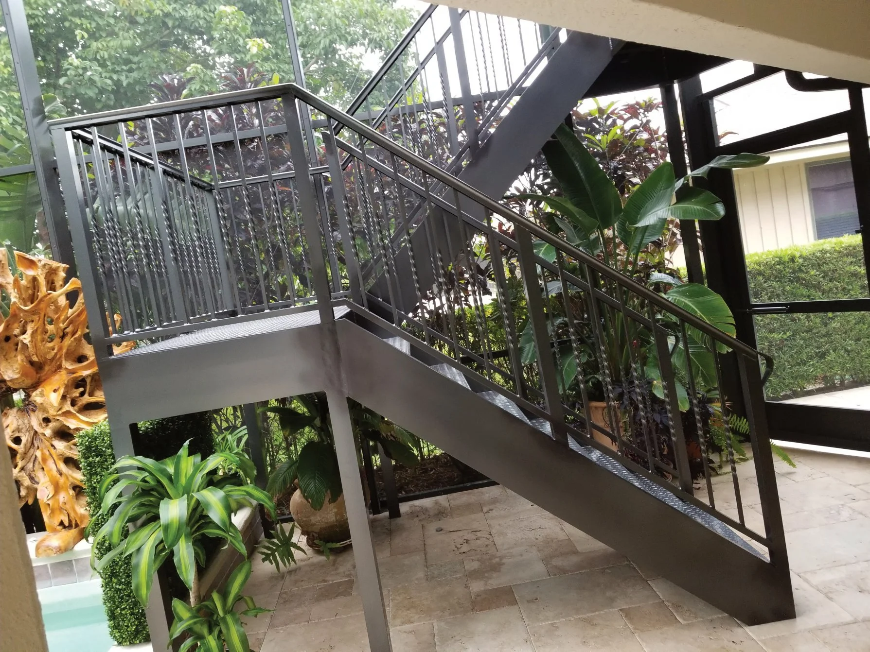 Metal  staircase
