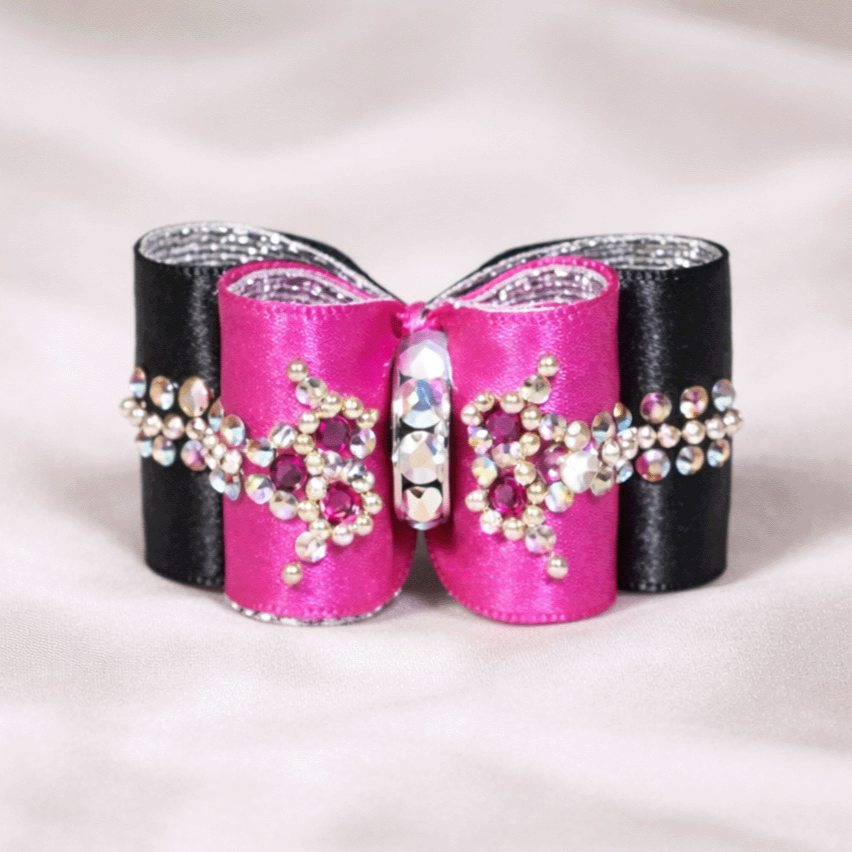 BK-19 Fuchsia & Black $50