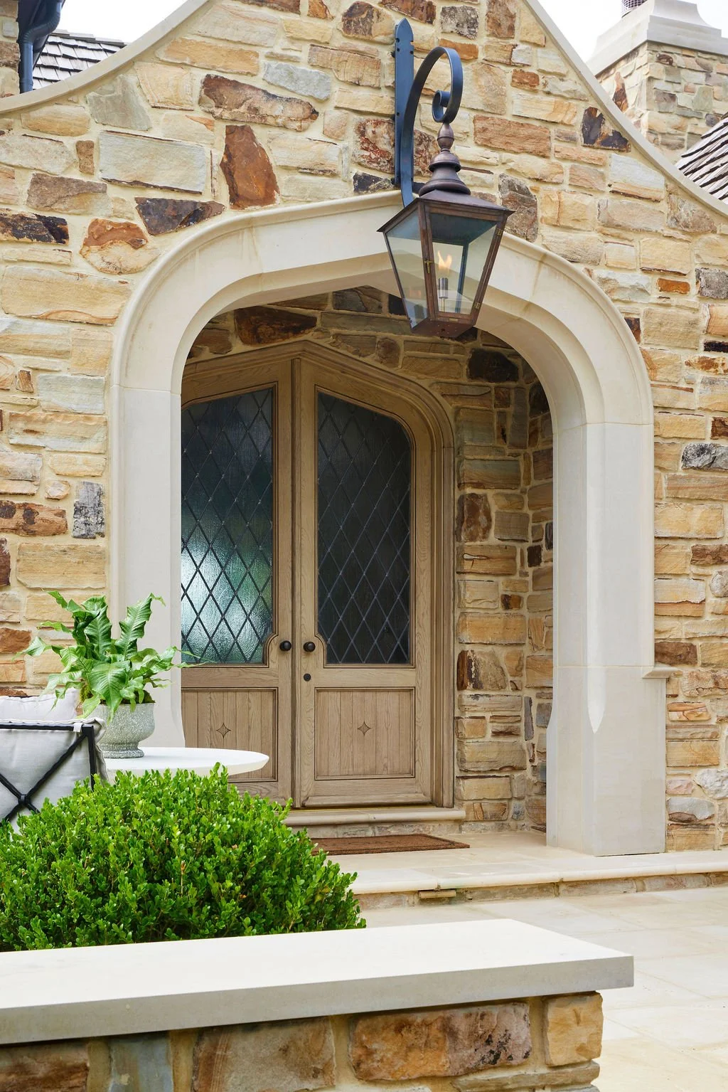 FireRock Wet Cast Concert Pavers on Entry Way Porch