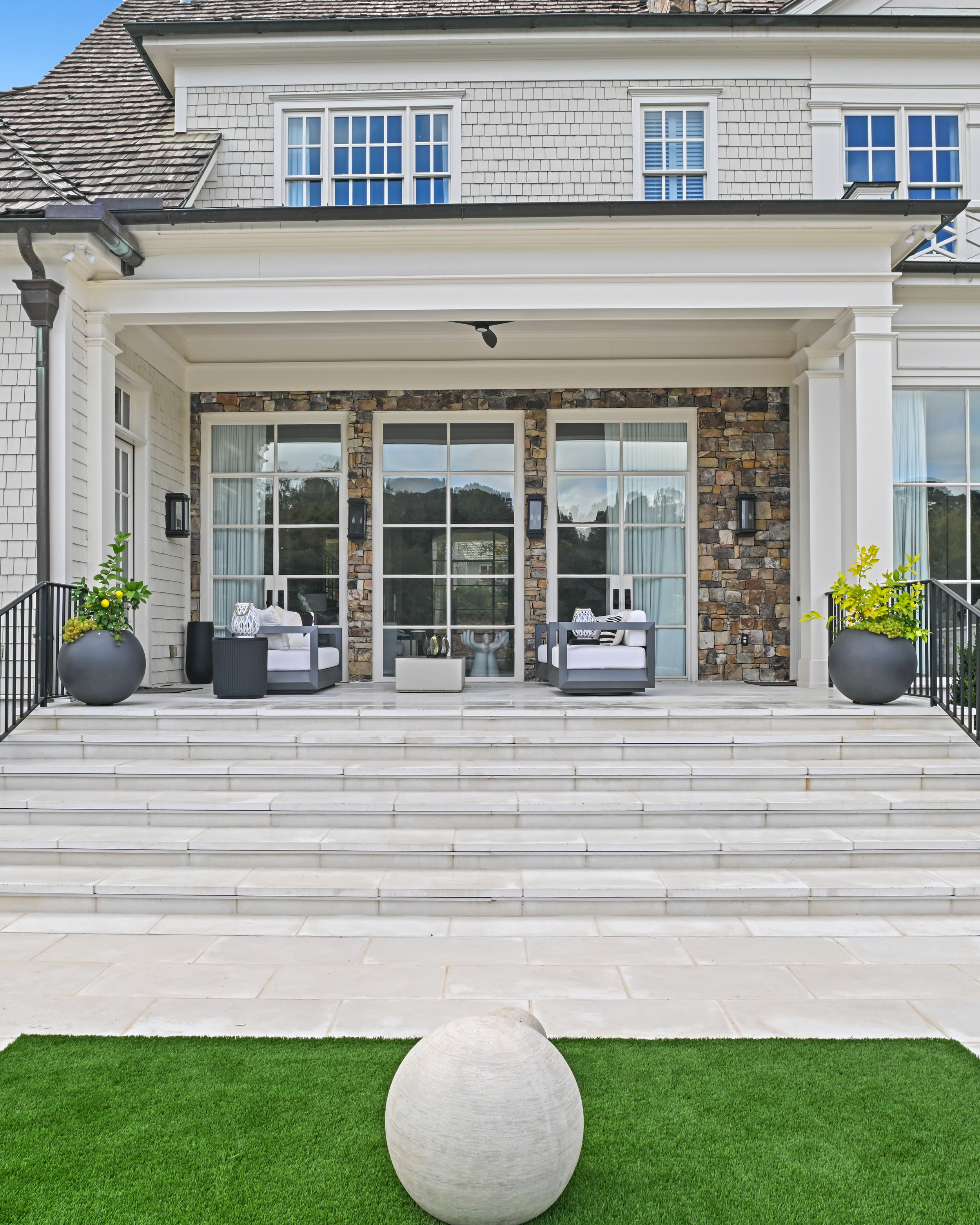FireRock Oyster Concrete Pavers on a Pool Deck