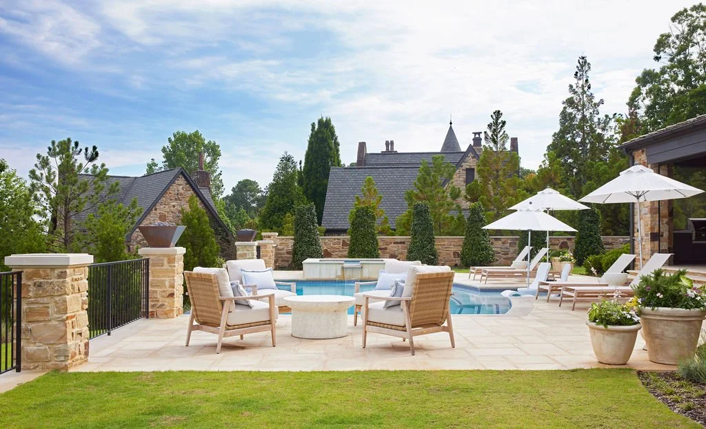 FireRock Wet Cast Concert Pavers on Pool Patio