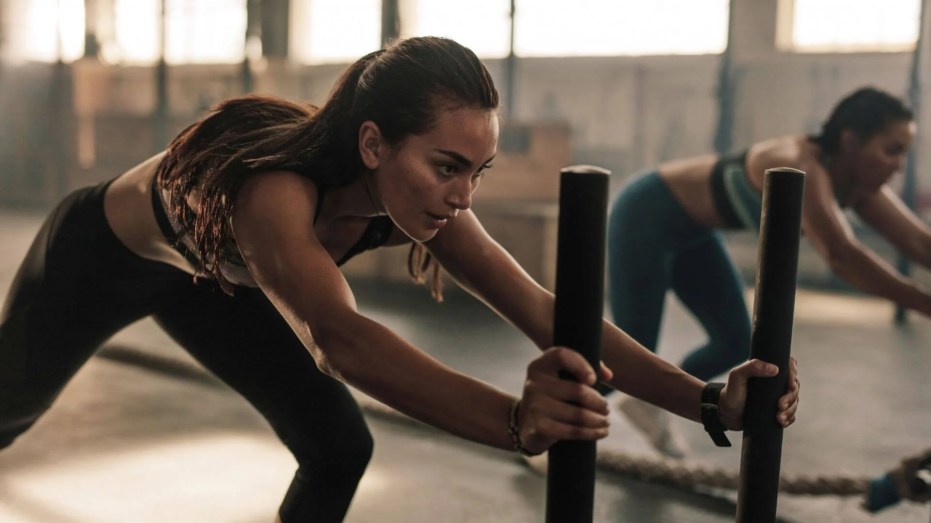 woman exercising