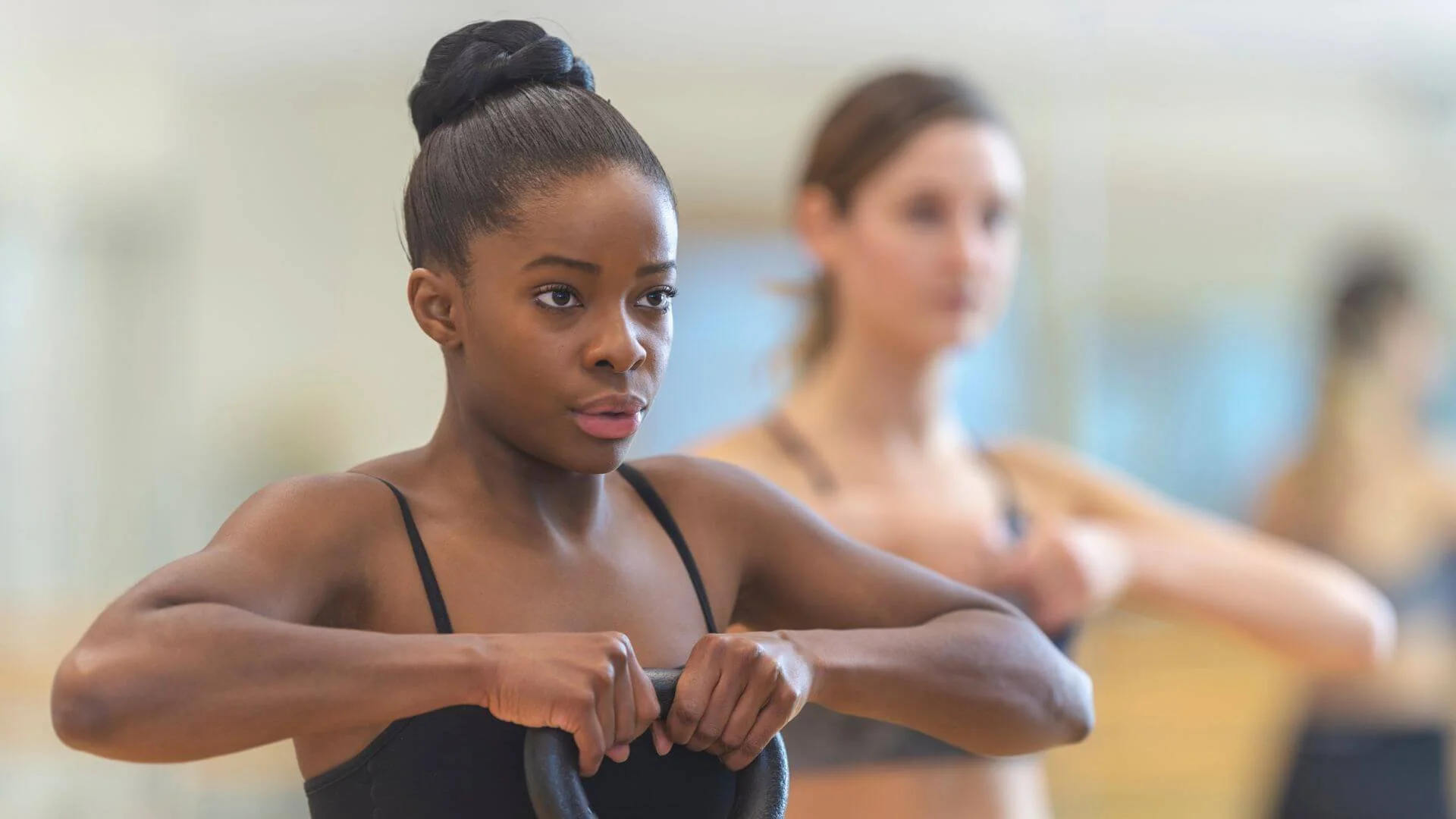woman exercising comfortably