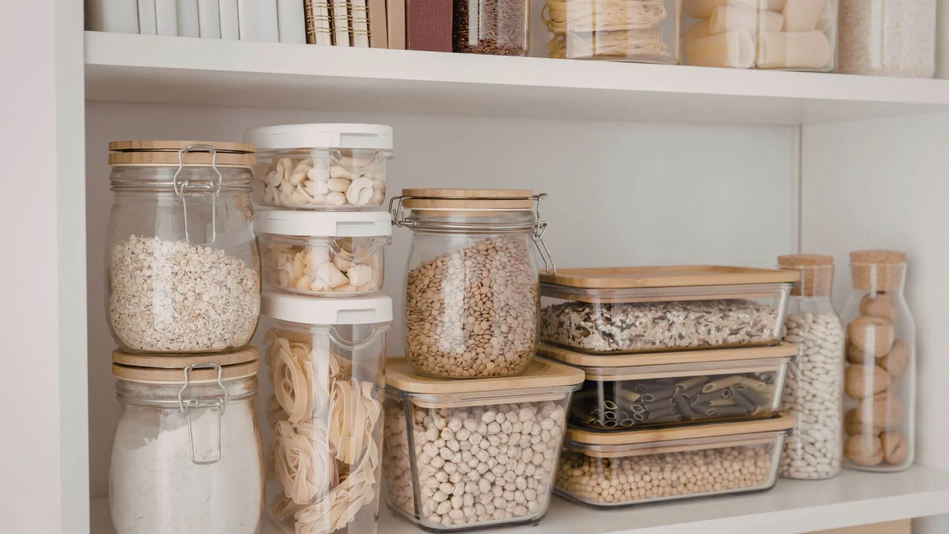 pantry filled with cooking essentials