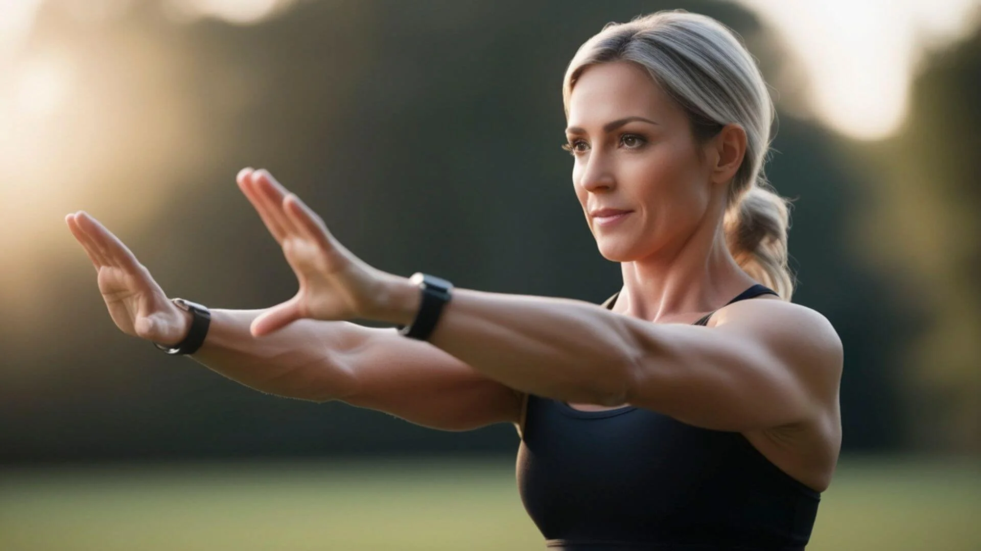 woman doing tai chi