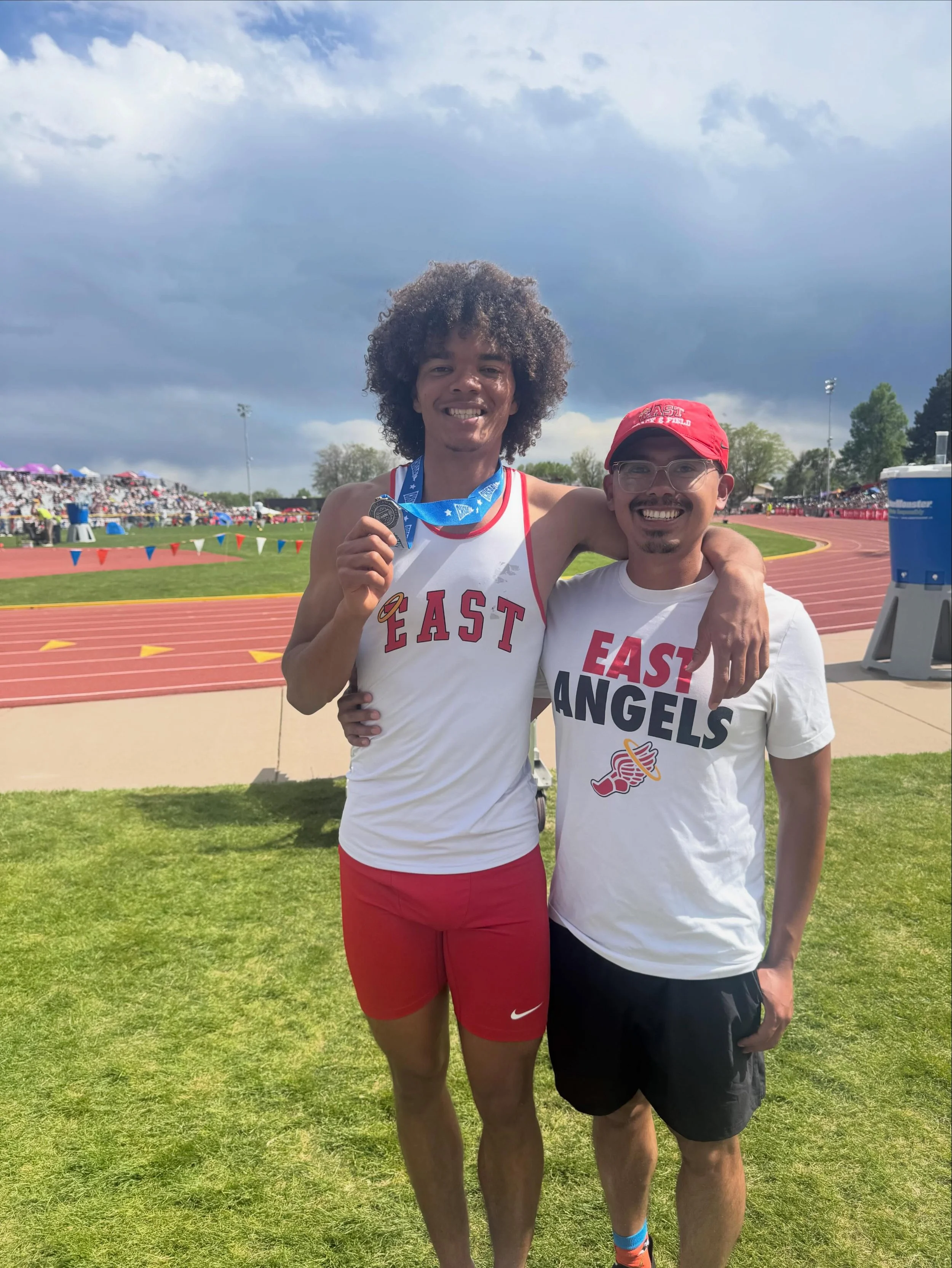 The 🐐closes out his historic career at East with a 2nd place finish in the 300m Hurdles. Moe&rsquo;s time was the 4th fastest in Colorado history and a school record! 

On to @csutrackfieldxc for Moe! 

@eastangels_madamprincipal @denvereasths @east