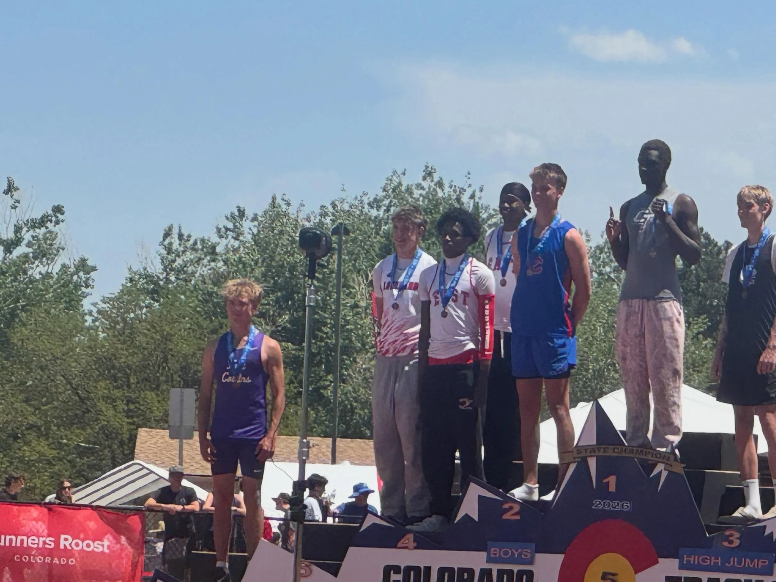 Anaz Bryan &amp; Jaceson Alexander tie for 4th Place in the 5A High Jump!!! 😇 😇 🪽 🪽 

@eastangels_madamprincipal @east_angels_athletics @denvereasths @east.angels.hurdles @caleb_sim 

#highjump #statetrack #jumps #coloradotrackandfield