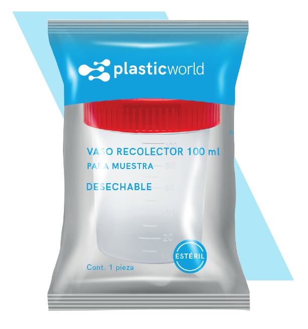 Vaso para muestra estéril 100 ml