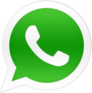 Icono de WhatsApp en verde con fondo blanco.