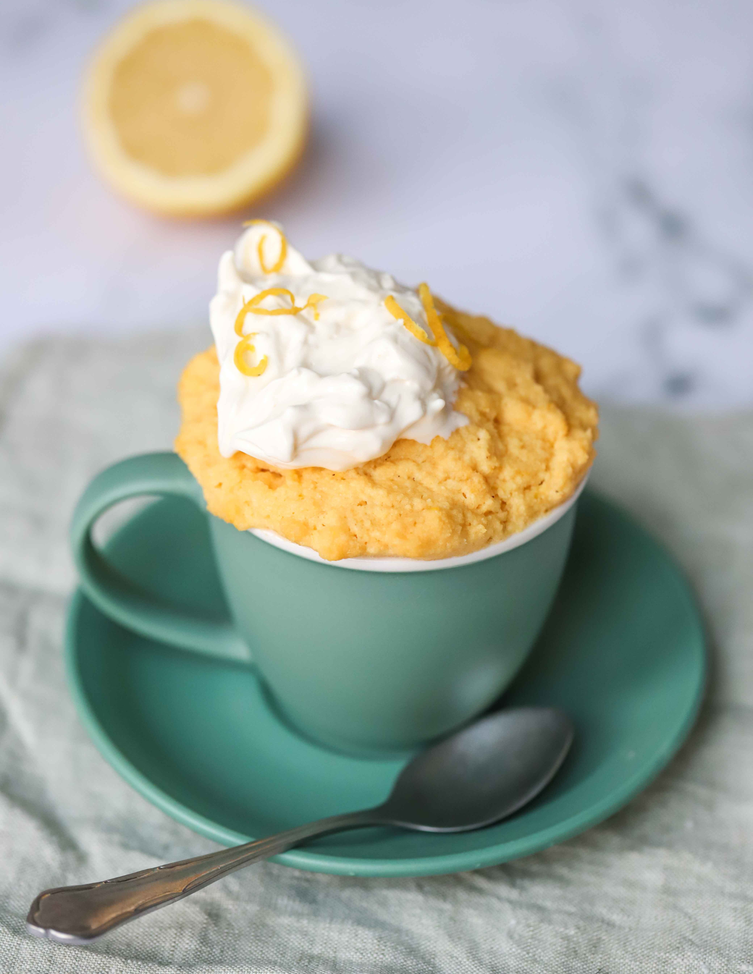 Lemon Delicious Mug Cake