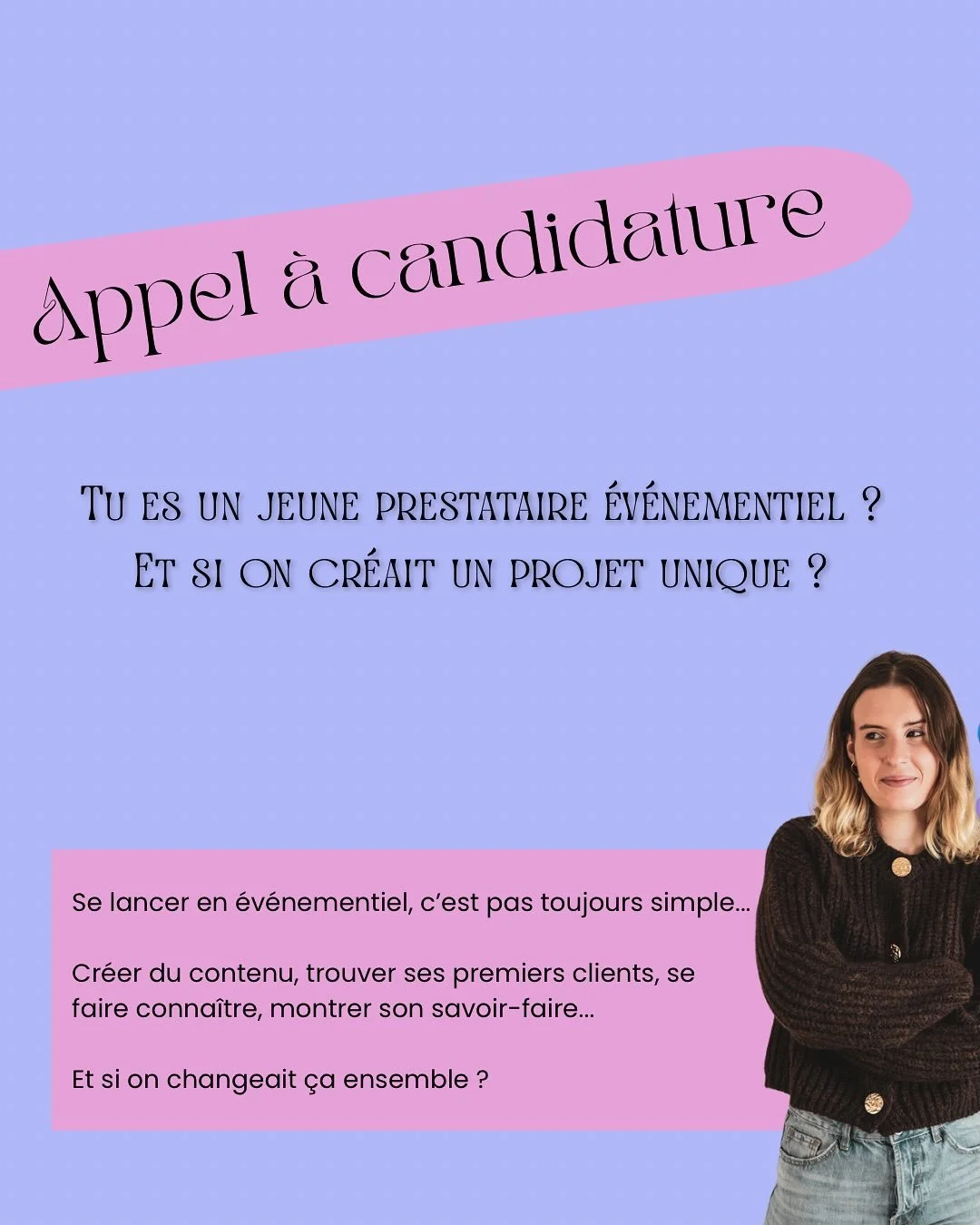 🎉 Appel &agrave; candidatures : Jeunes prestataires &eacute;v&eacute;nementiels !

Se lancer dans l&rsquo;&eacute;v&eacute;nementiel, ce n&rsquo;est pas toujours simple : premiers clients, visibilit&eacute;, cr&eacute;ation de contenu&hellip; Et si 