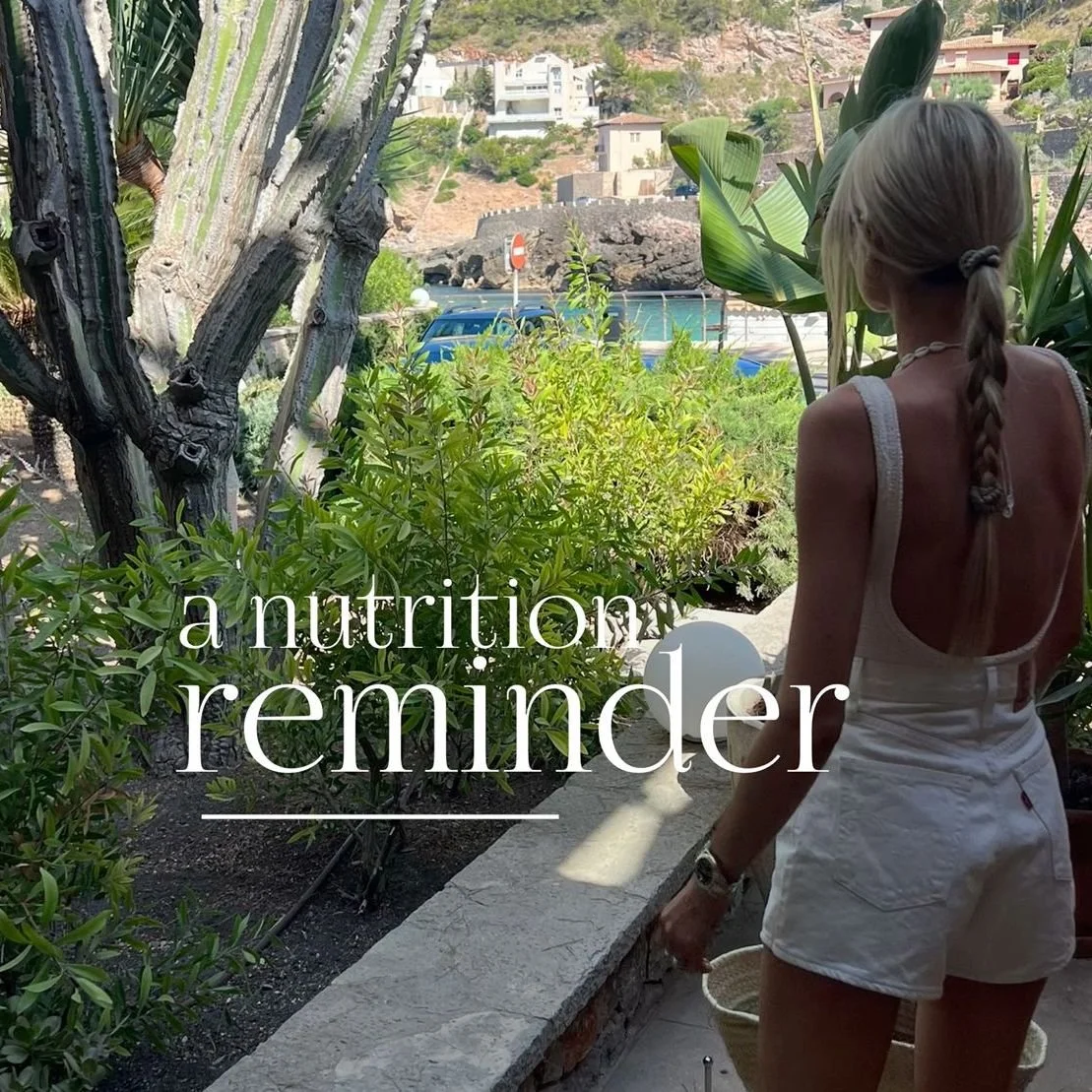 A little nutrition reminder