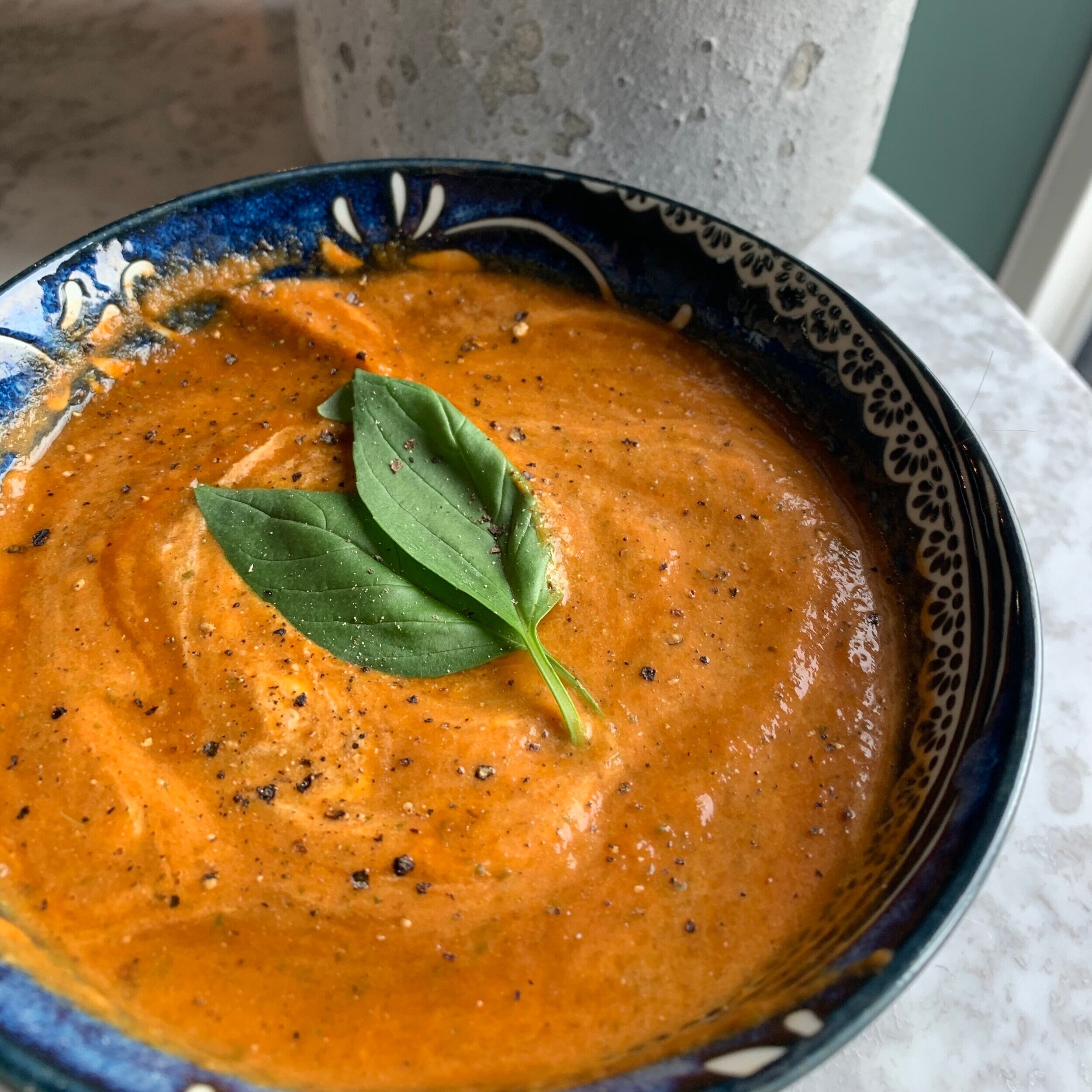 Tomato and basil soup