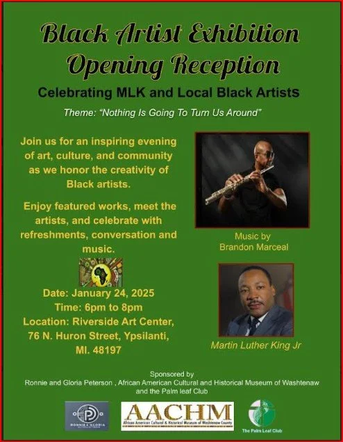 I (Gaylotta Murray-artist) am pleased to have two of my digital abstract artworks selected for exhibition at the Ypsilanti Riverside Art Centers' 3rd Annual Black History Month Art Exhibition, &ldquo;Nothing Is Going to Turn Us Around&rdquo;. The exh