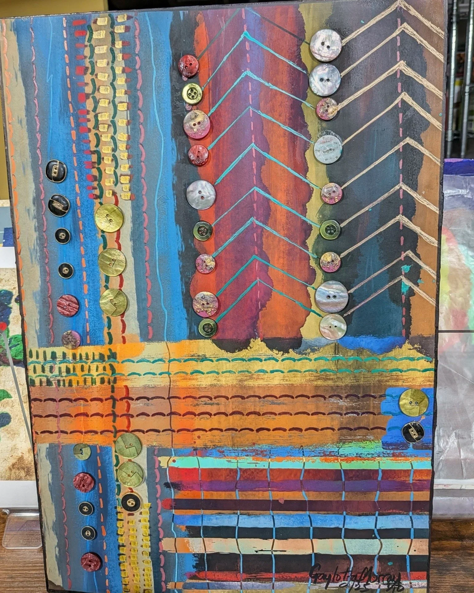 My love for designs was first manifested in the making of my own clothes. There is a space in my basement dedicated to sewing. It is filled with fabric, sewing patterns, notions and buttons. Even though I no longer sew, I keep the space. But, now I k