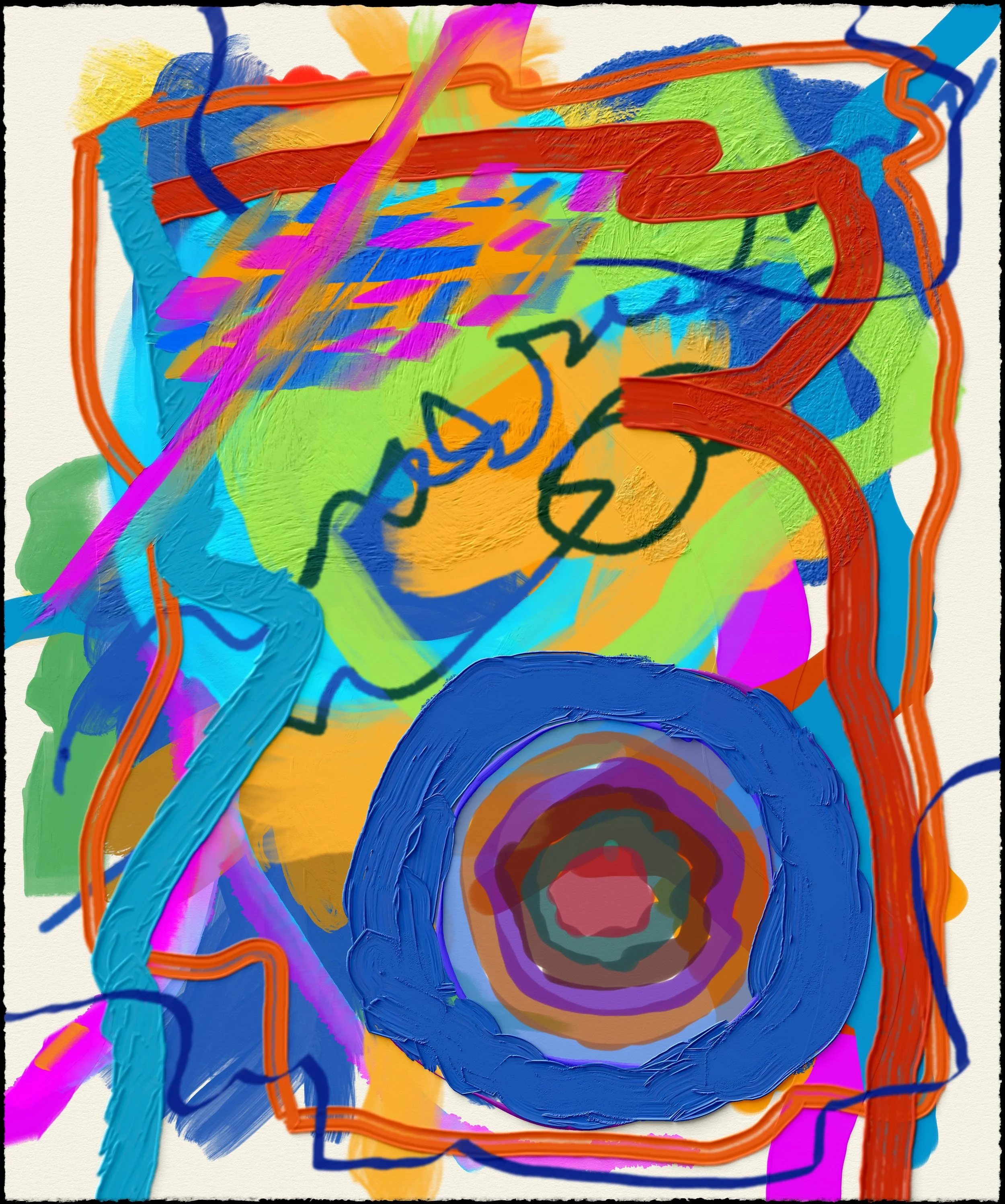 Joyful Chaos art piece by Decorlotta Art & Designs