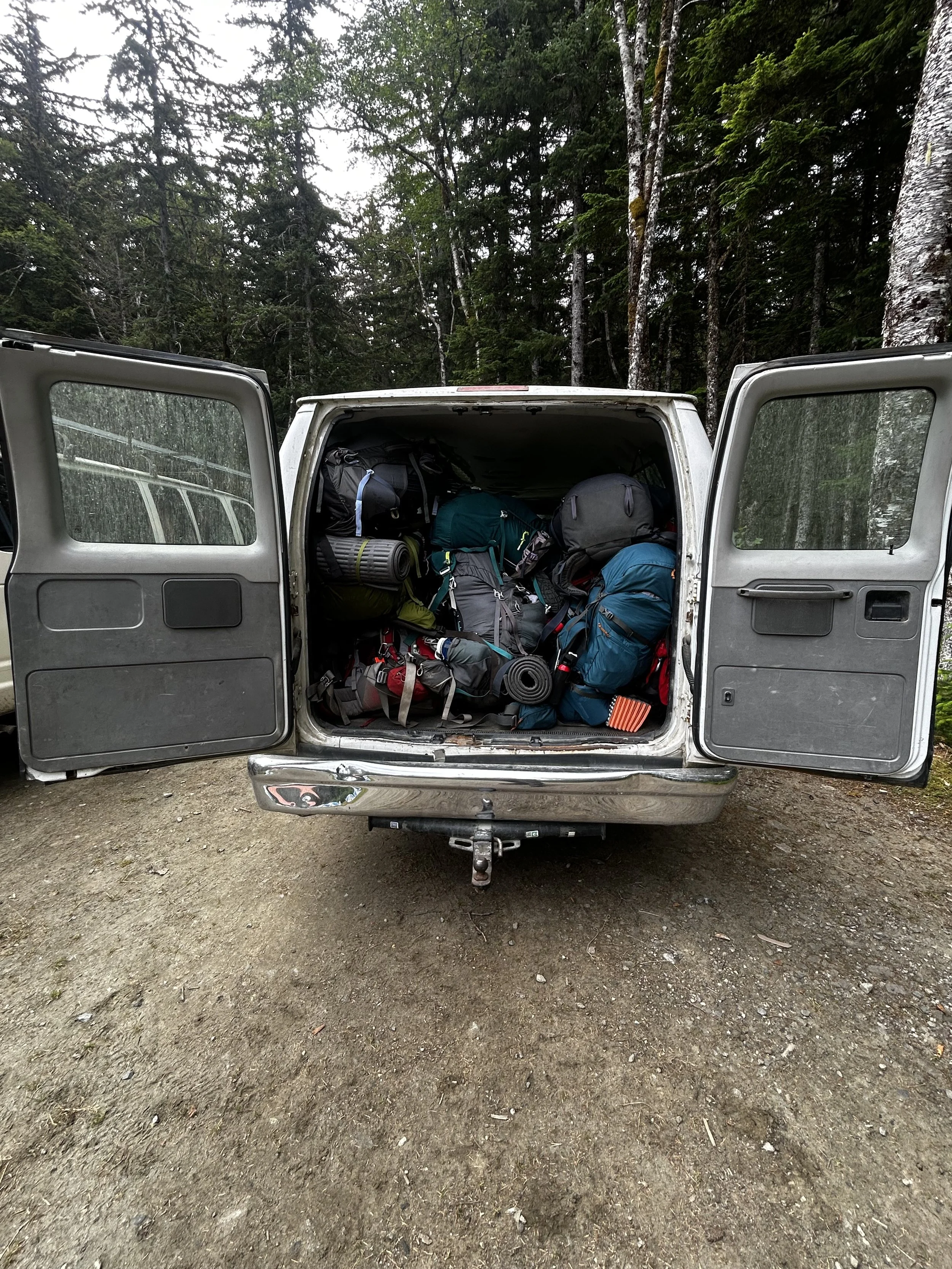 Van Packed for a 5 day trip!