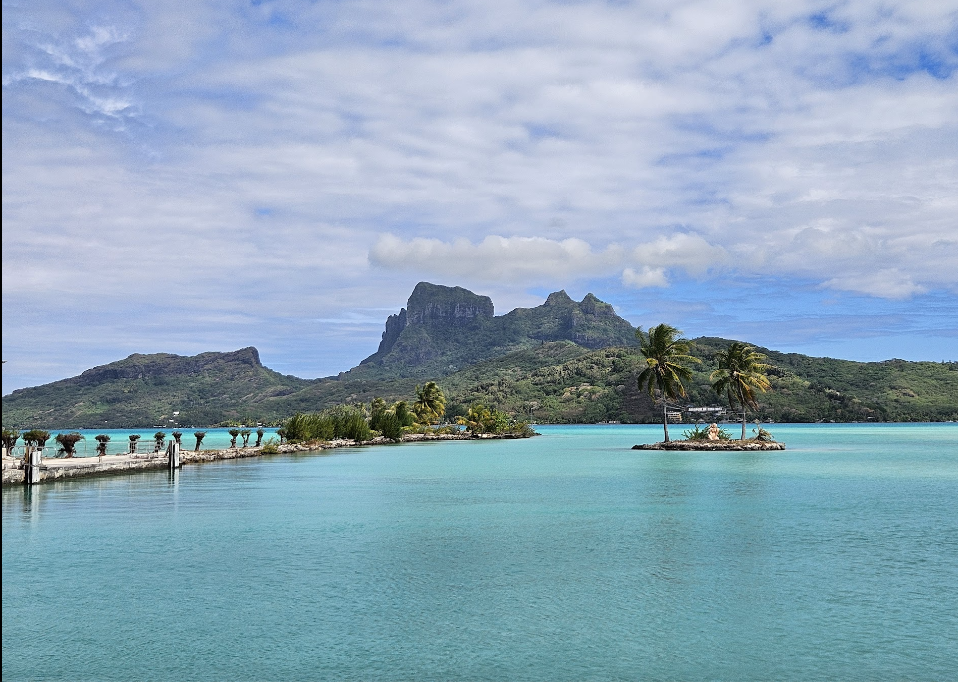 View from Bora Bora.  Bora Bora vacation. Overwater bungalow experience in Tahiti.