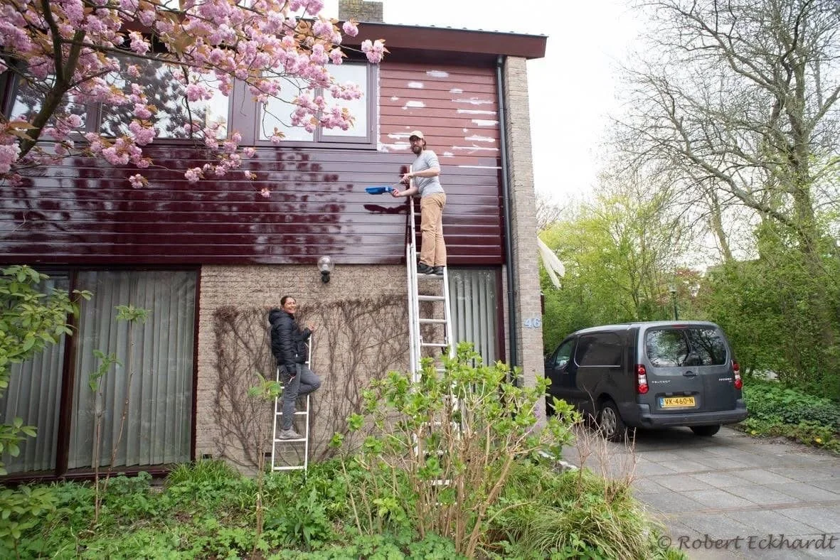 Schilder Pim Horvers en zijn vrouw Samjhana