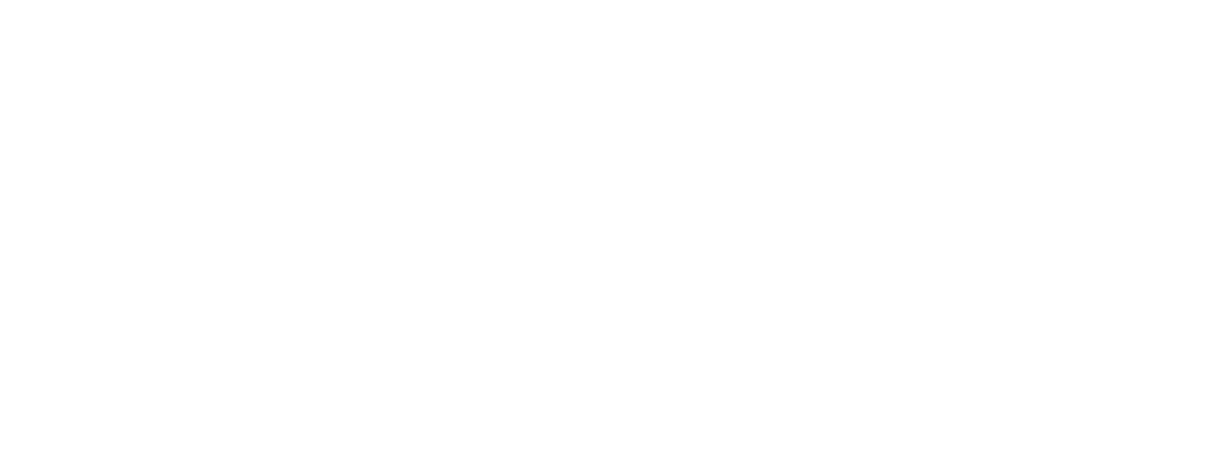 A black and white abstract geometric design featuring a central circle, curved lines, and leaf-like shape elements.