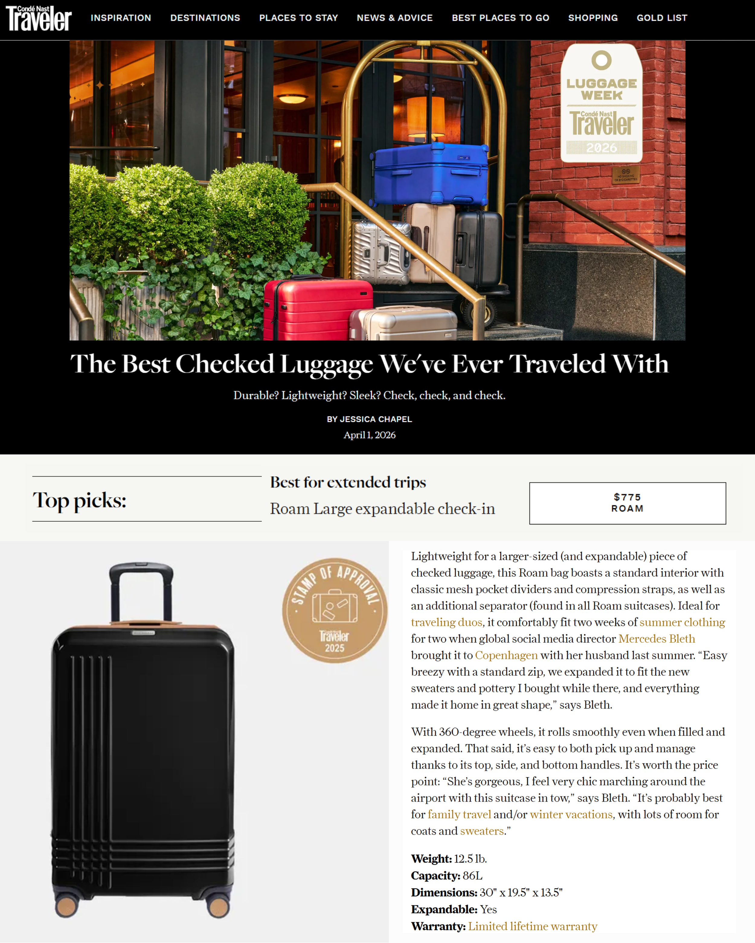 CN Traveler: The Best Checked Luggage We've Ever Traveled With