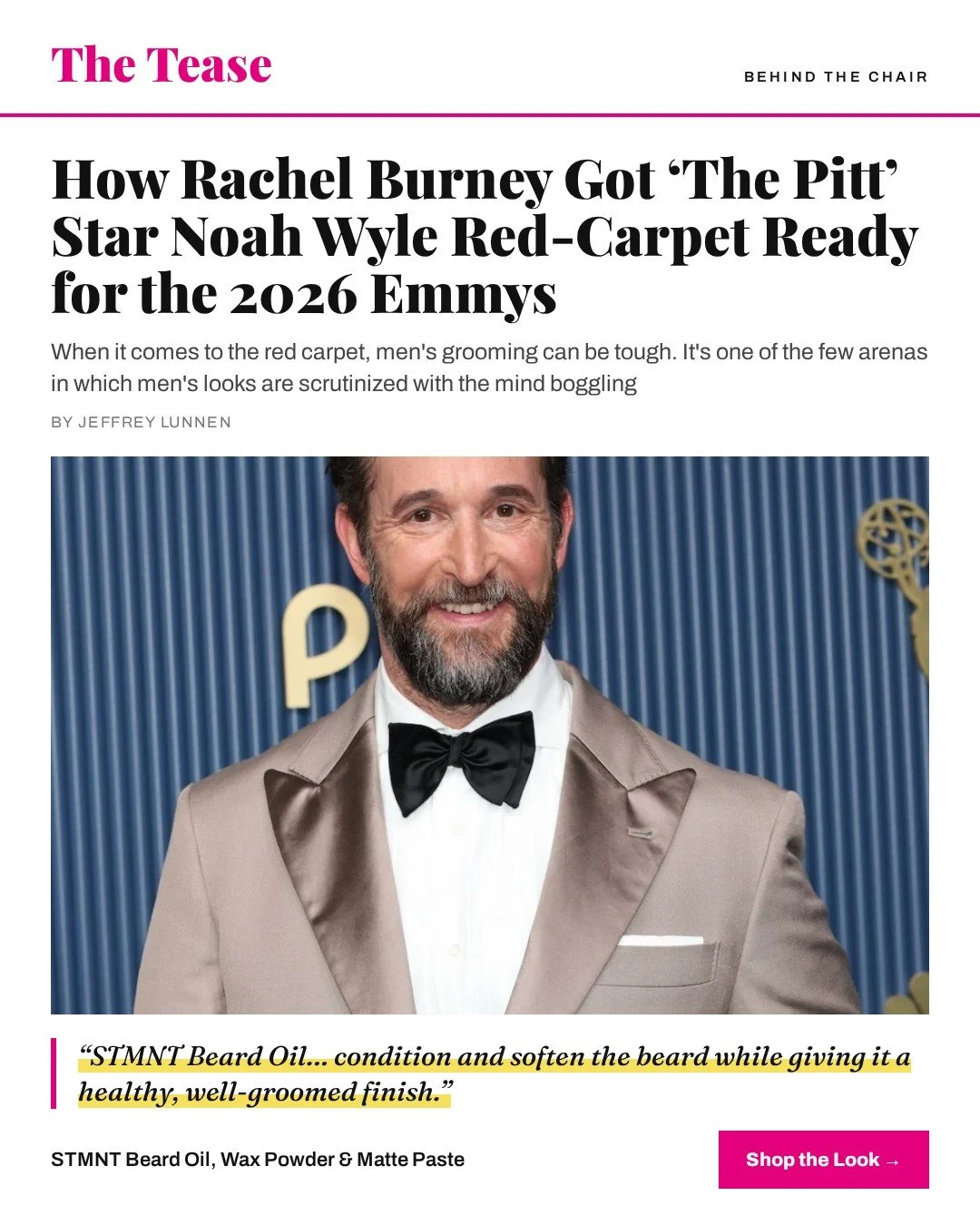 https://www.thetease.com/how-rachel-burney-got-the-pitt-star-noah-wyle-red-carpet-ready-for-the-2026-emmys/