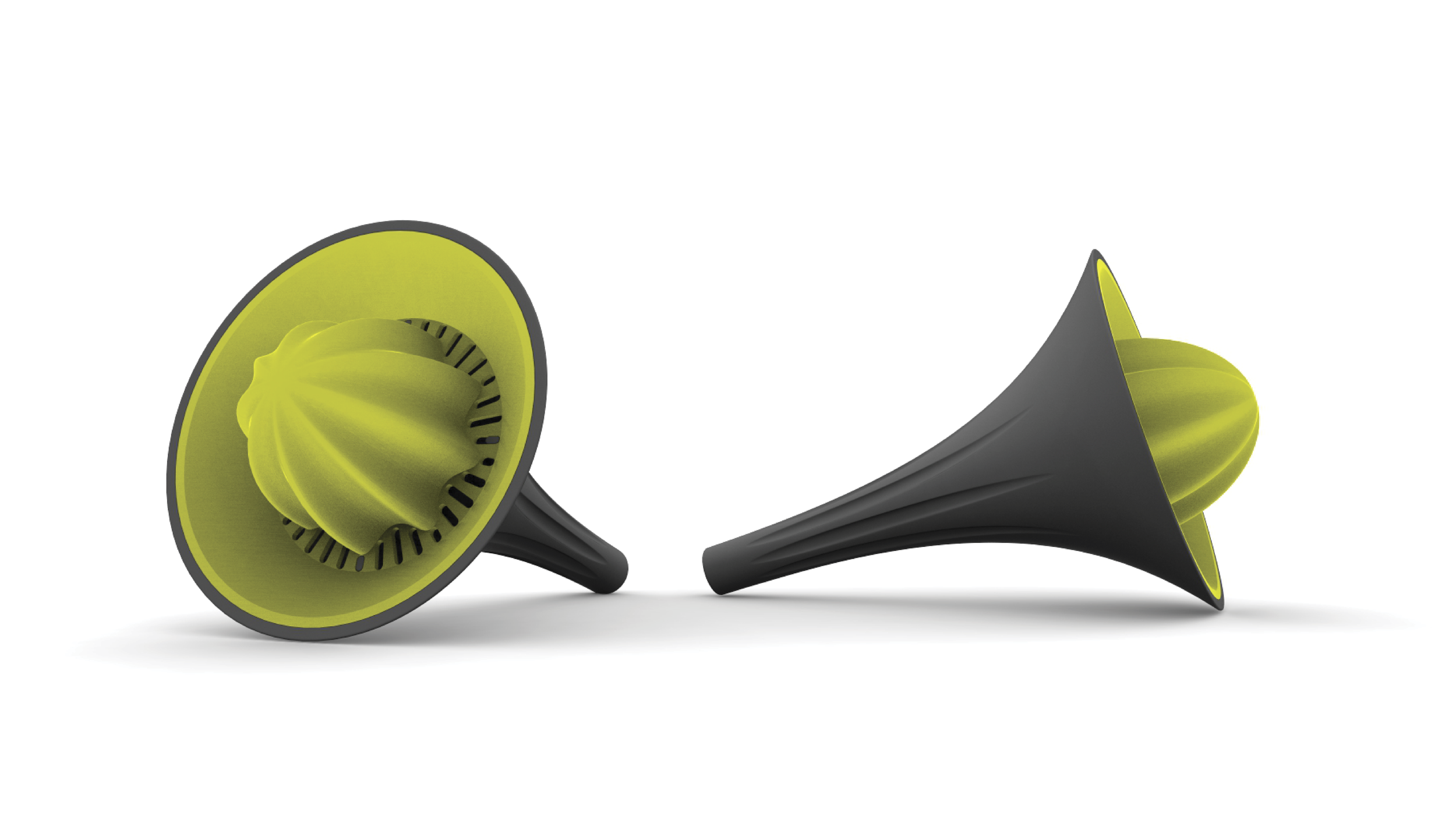 product design citrus press by Tim Dassen Design Amsterdam. Conceptual citrus press designed for IKEA, combining minimalist Scandinavian design, user-centered functionality, and injection moulding principles for efficient mass production.