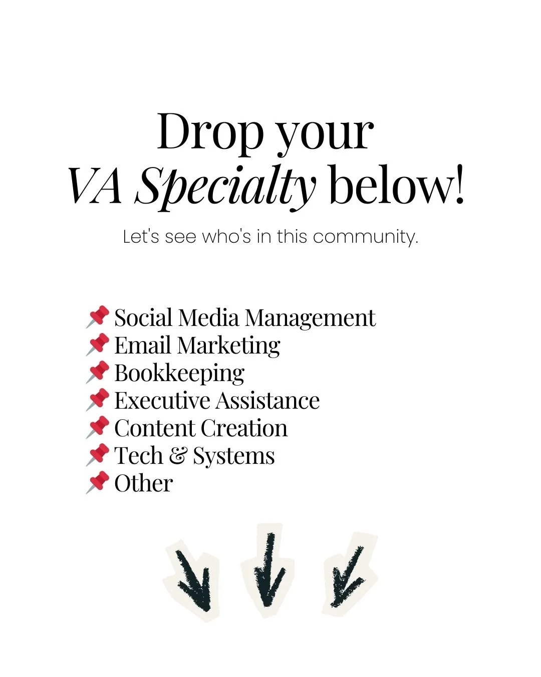 Okay, I want to get to know who is actually here &mdash; because this community is something I care deeply about.

I started In Haus Collective because I kept seeing incredibly talented virtual assistants struggling to market themselves &mdash; not b
