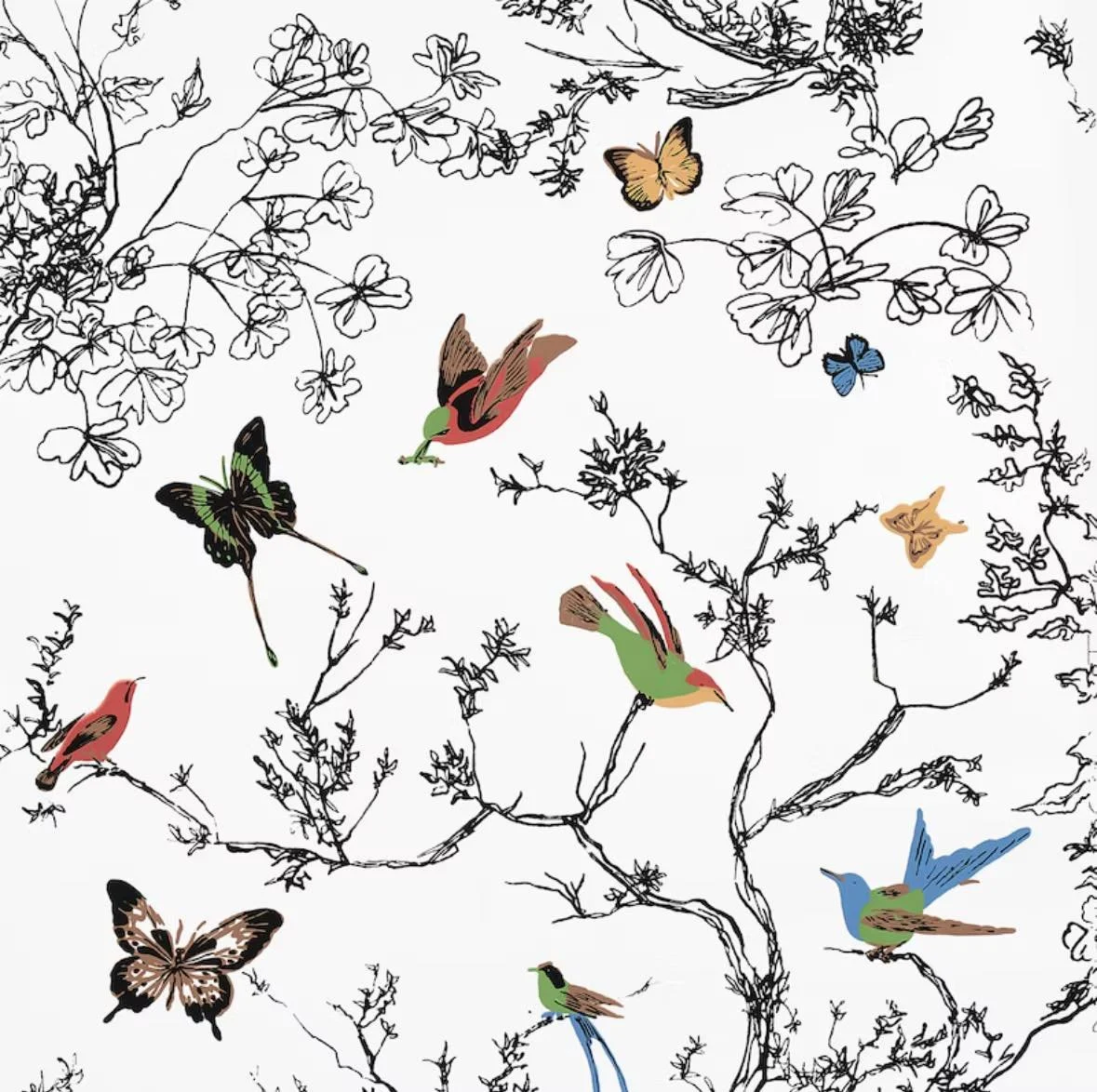 The Whimsical Charm of Schumacher Birds &amp; Butterflies