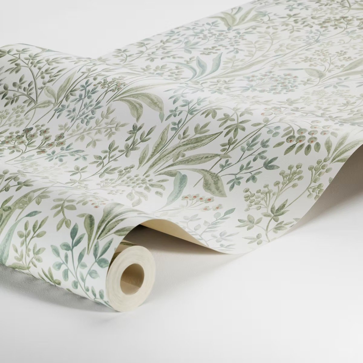 Embrace Serenity with Schumacher's Nocturne Sage Wallpaper