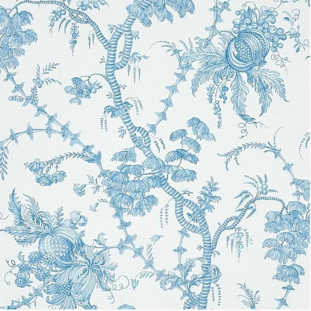 Schumacher San Cristobal Toile Wallpaper Returns
