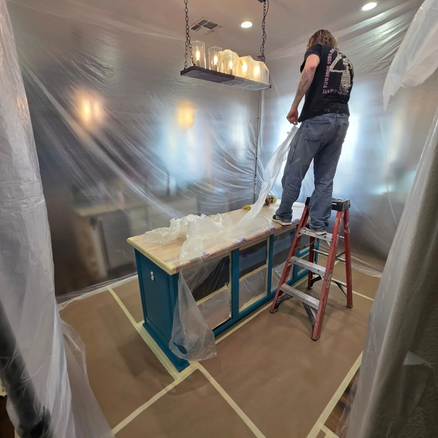 This kitchen island is getting a refresh today!