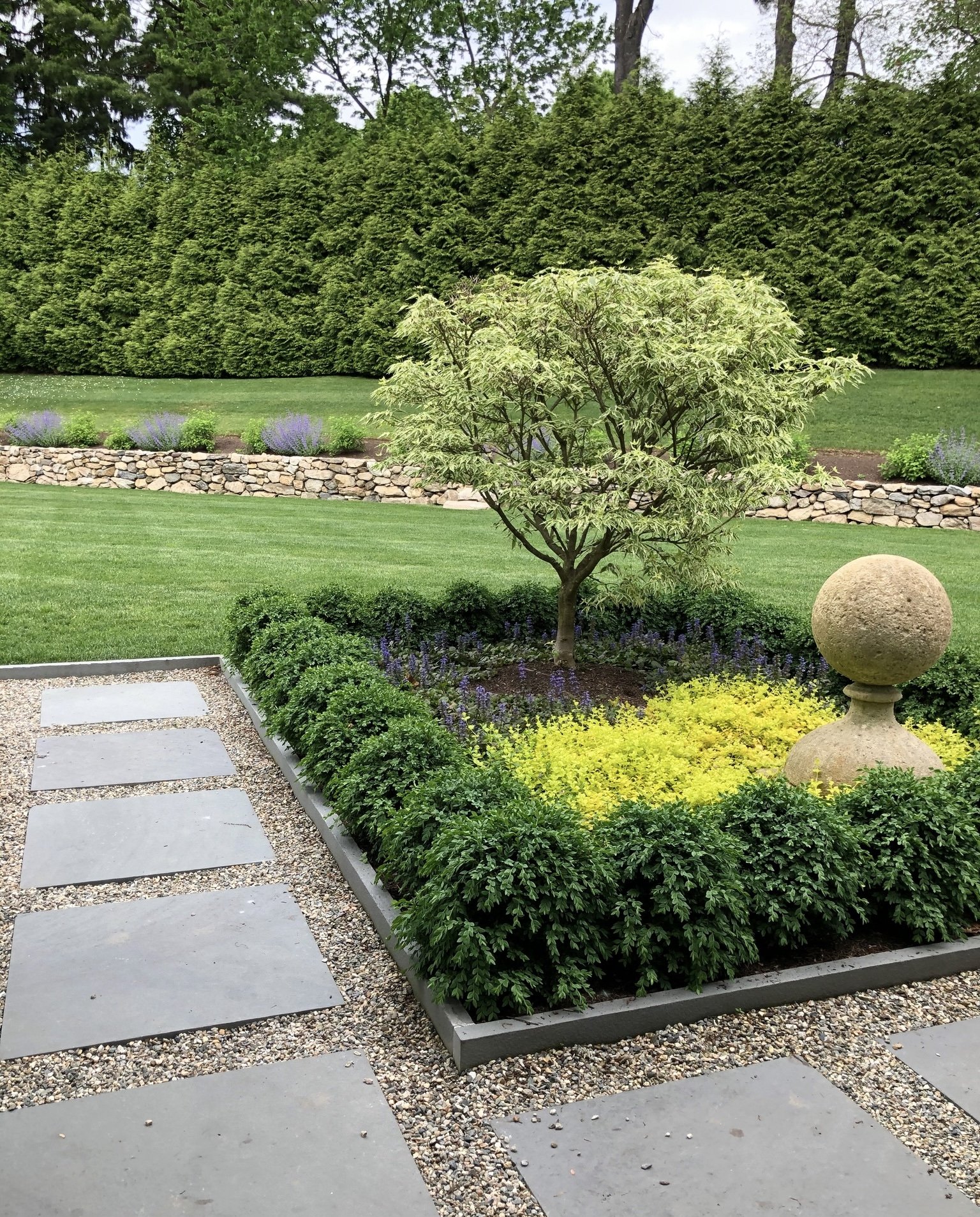 Landscape Design with Sculpture in Fairfield, CT _2