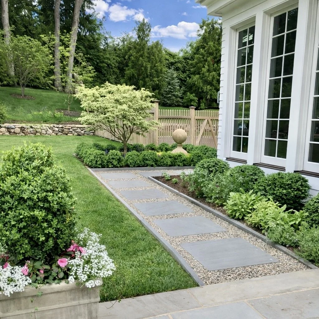 Landscape Design with Sculptures in Connecticut_1