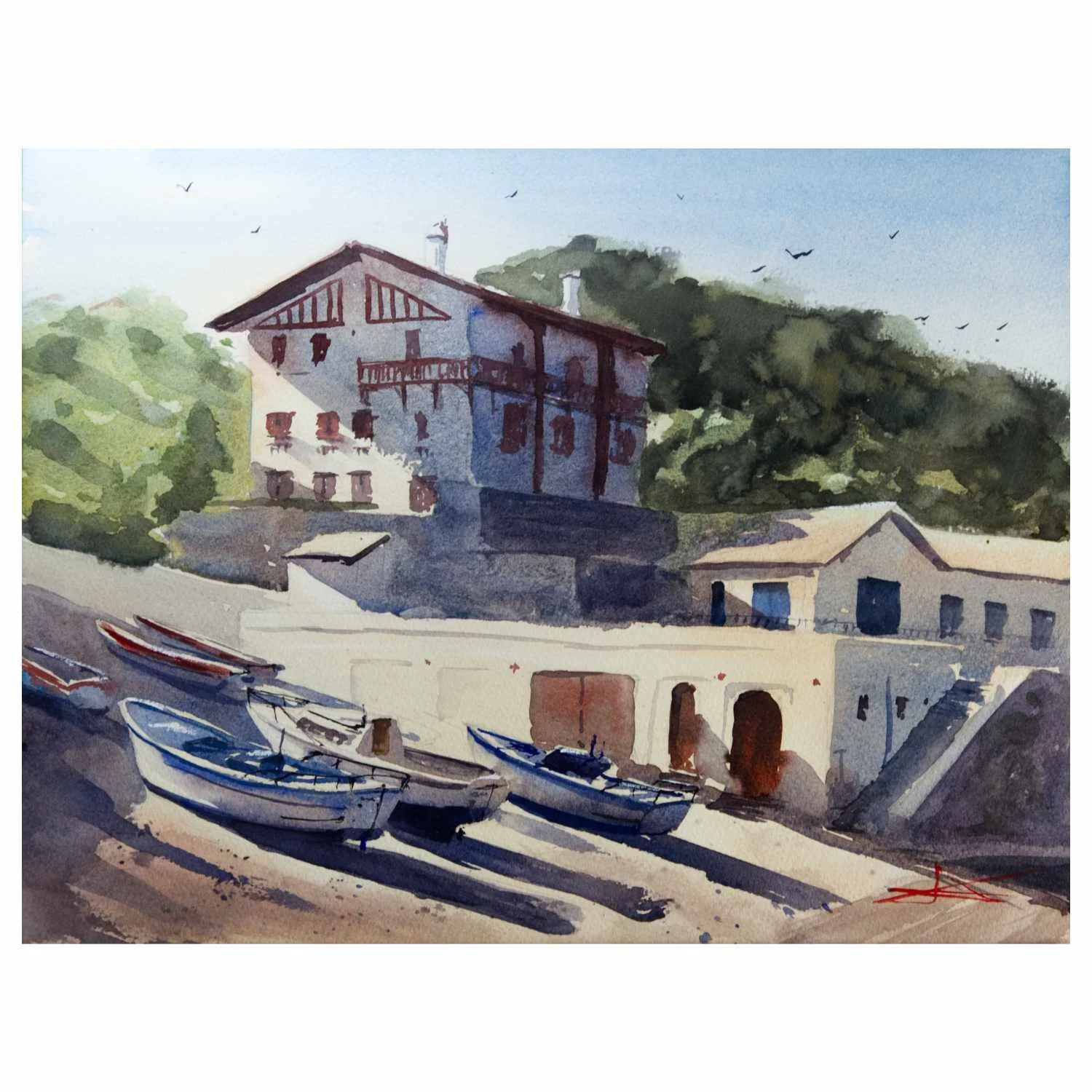 Aquarelle  – "Guéthary"