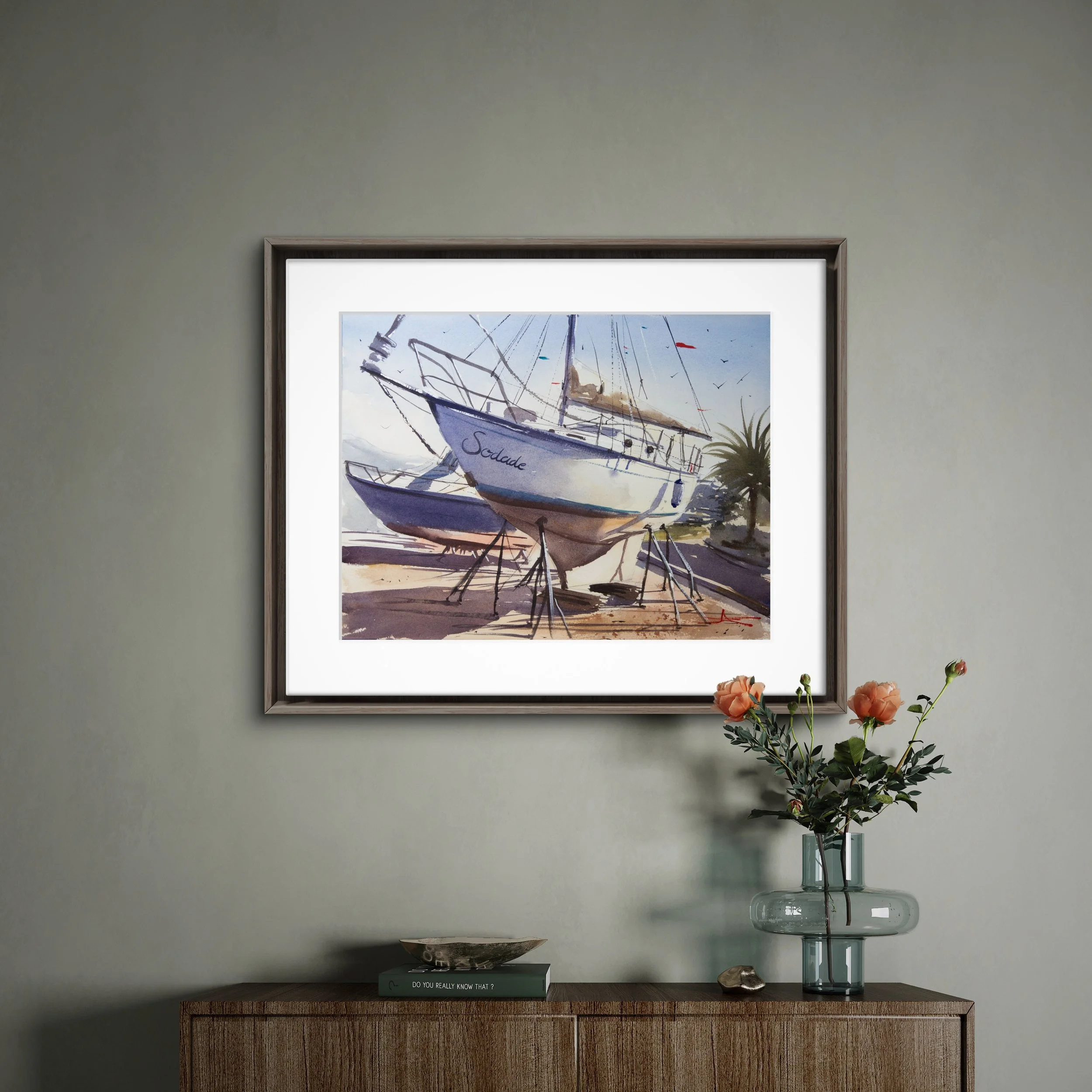 Aquarelle  – "Chantier Naval I"