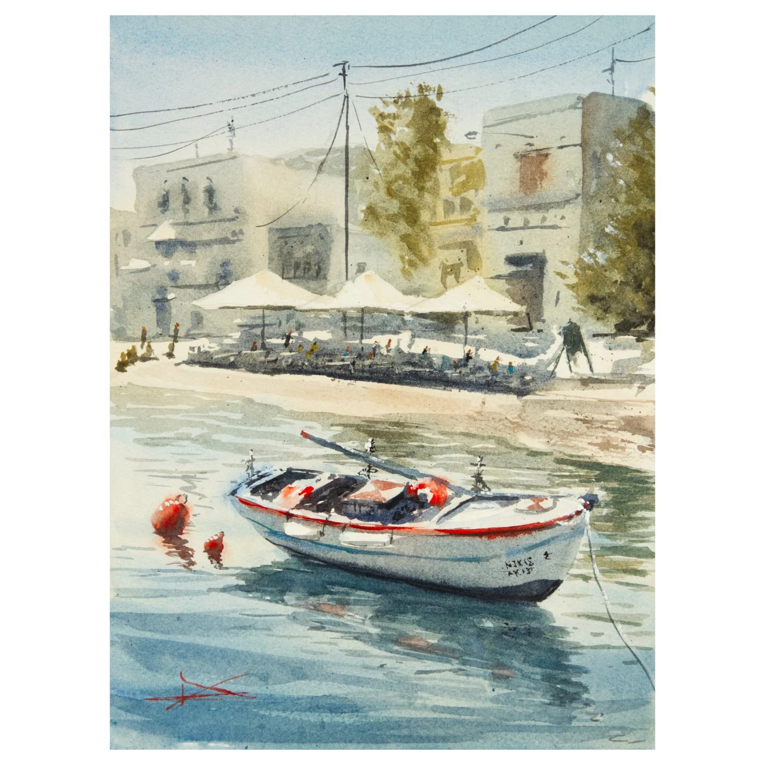 Aquarelle marine – "Grèce"
