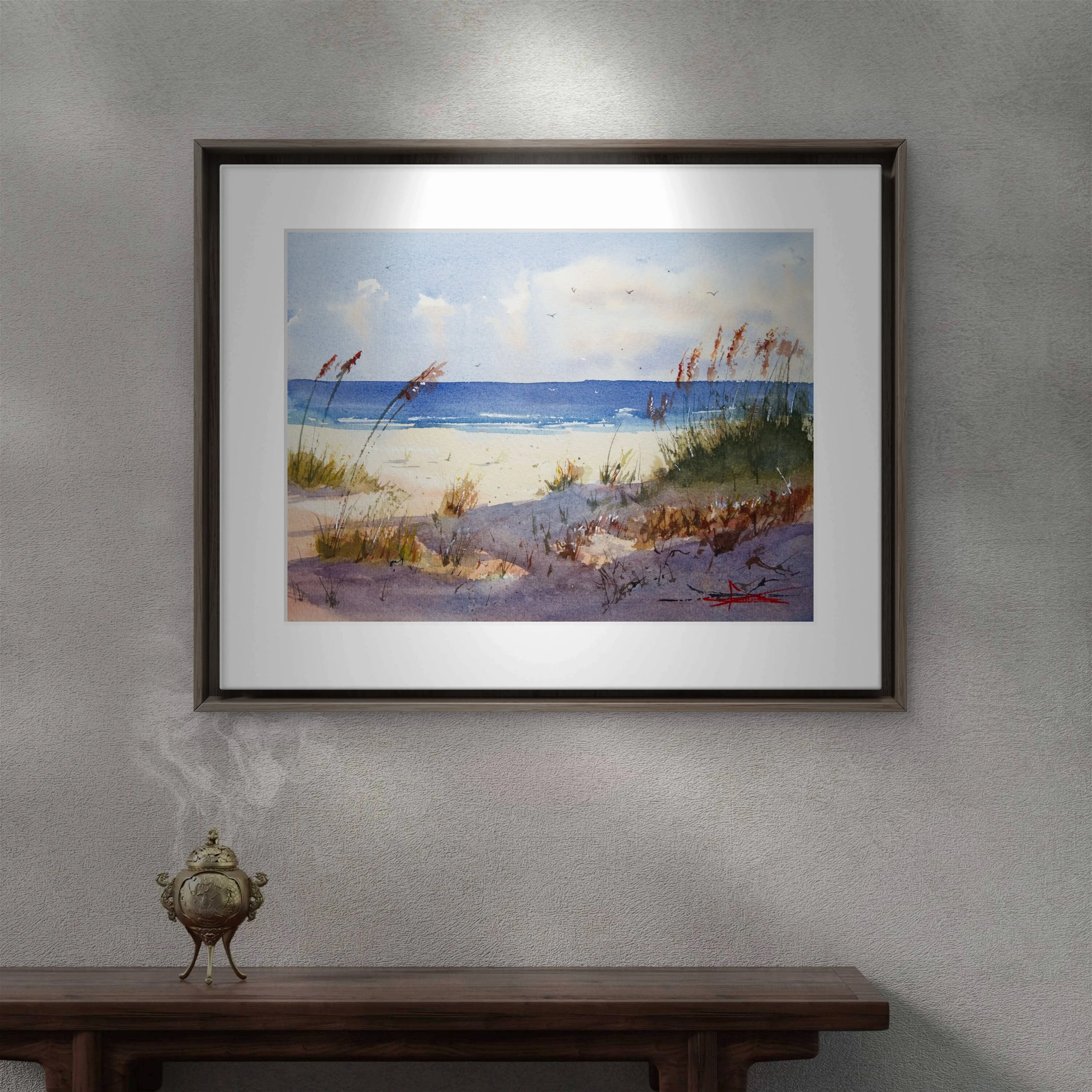 Aquarelle  – "Dunes Landes II"