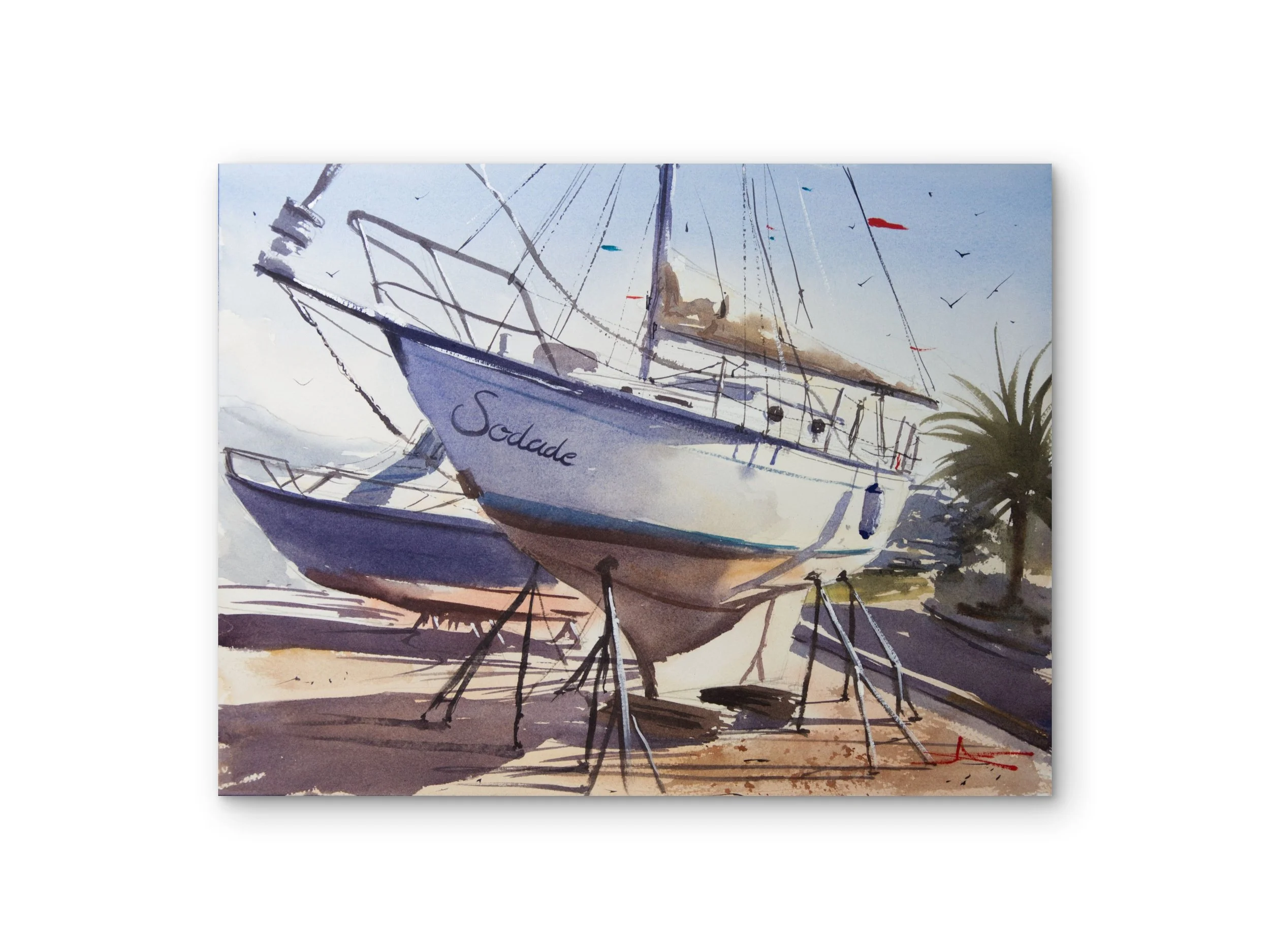 Aquarelle  – "Chantier Naval I"