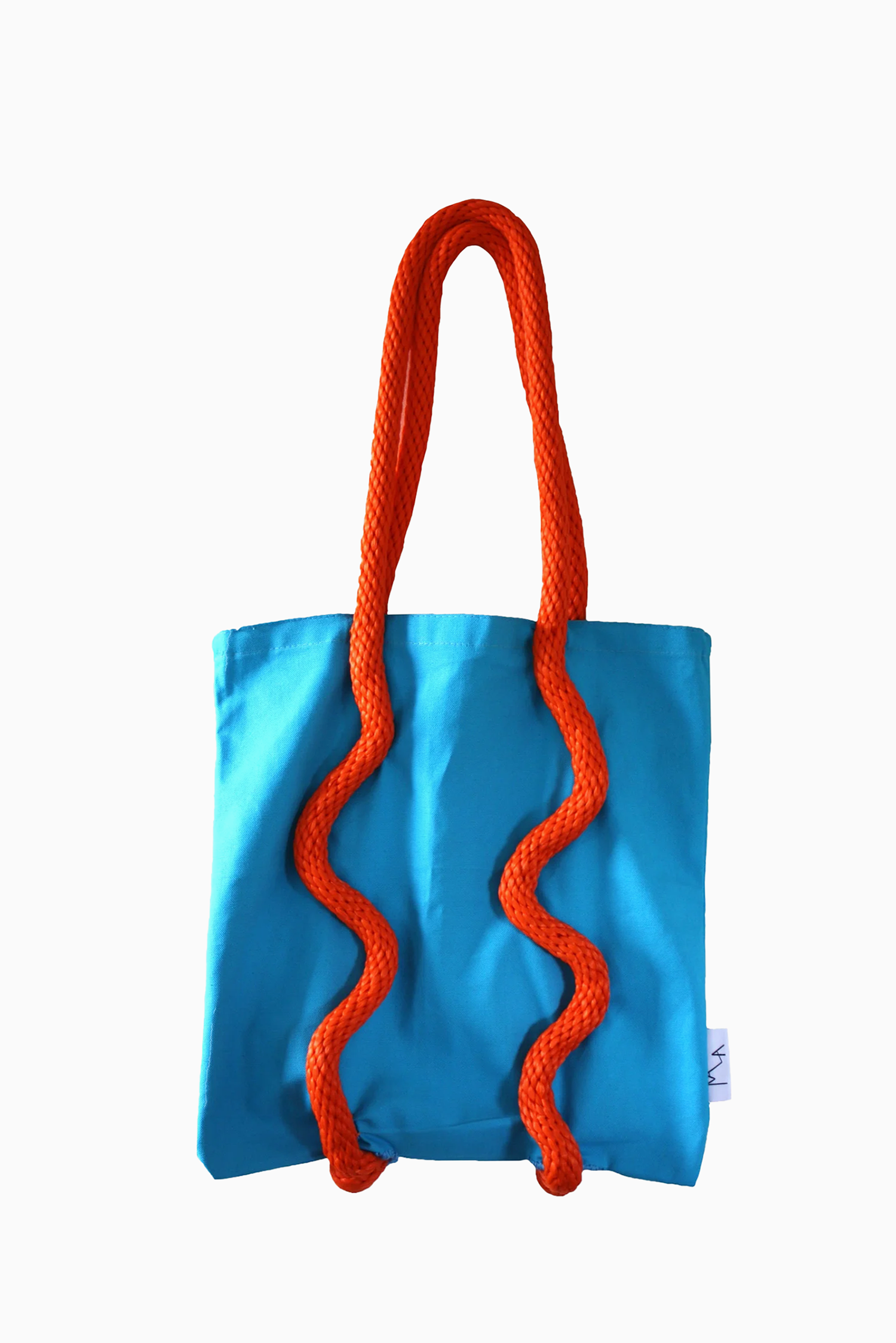 BLUE & ORANGE WIBBLY WOBBLY WONDER TOTE