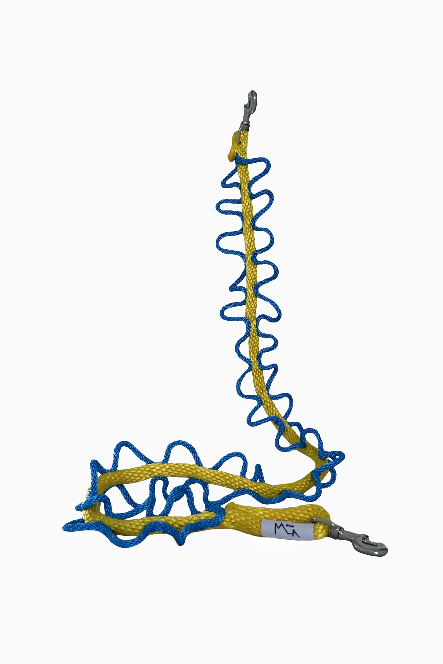 YELLOW & BLUE WIBBLY WOBBLY WONDER CROSSBODY STRAP