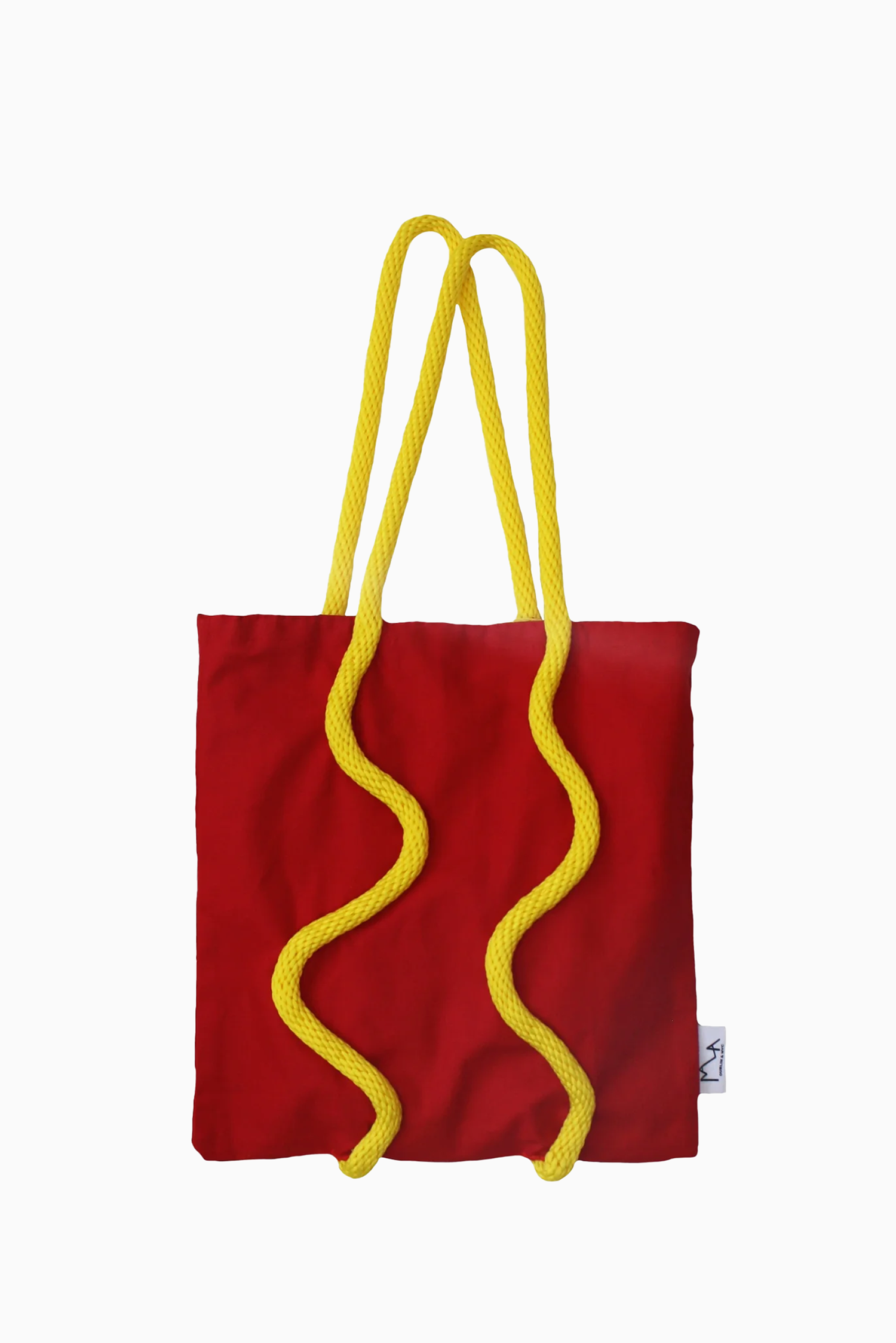 RED & YELLOW WIBBLY WOBBLY WONDER TOTE BAG
