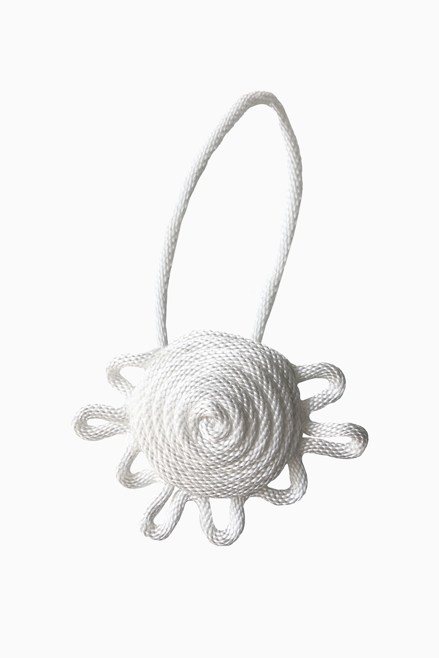 TWISTED THISTLE CROSSBODY BAG: WHITE