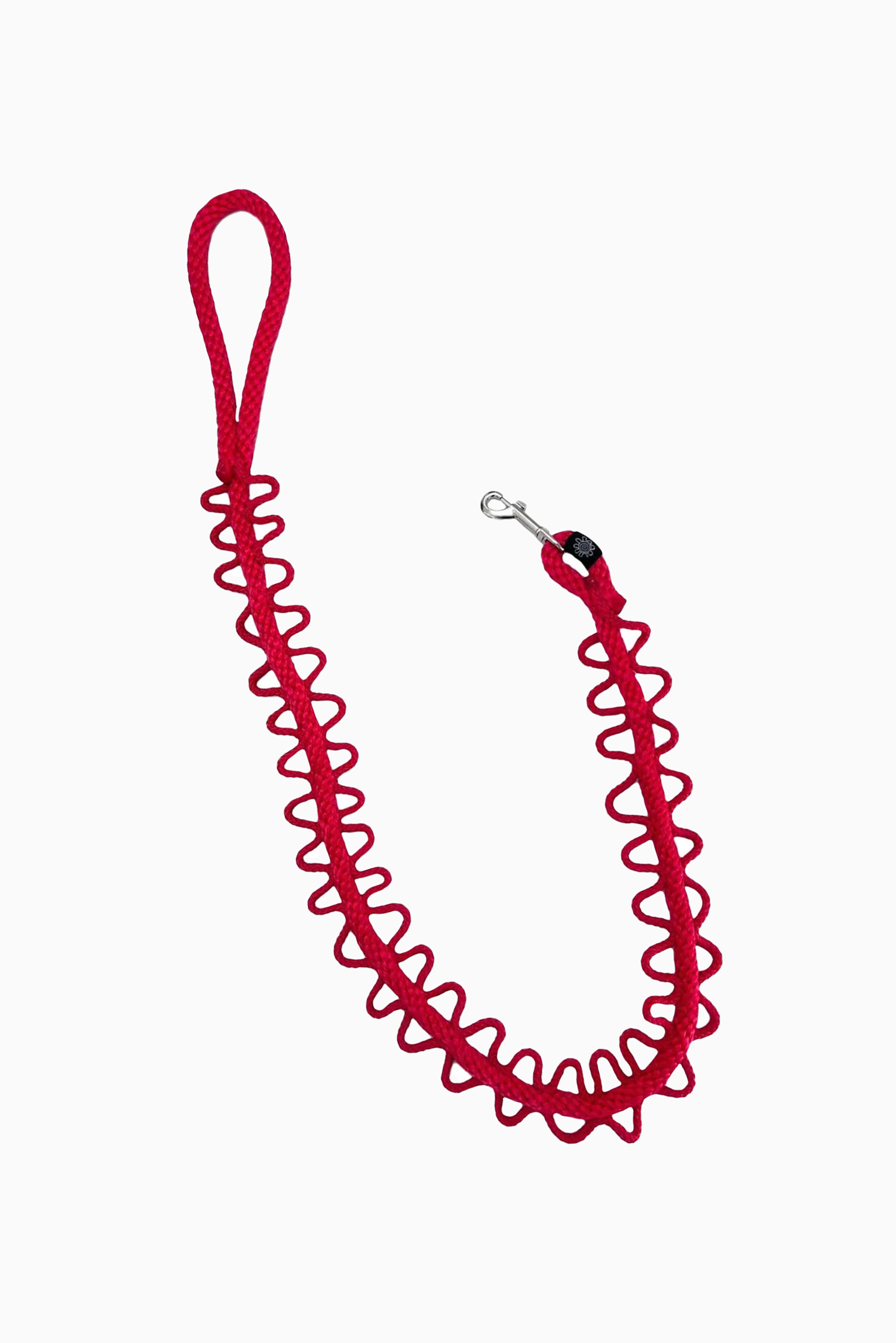 RED WIBBLY WOOF DOG LEAD