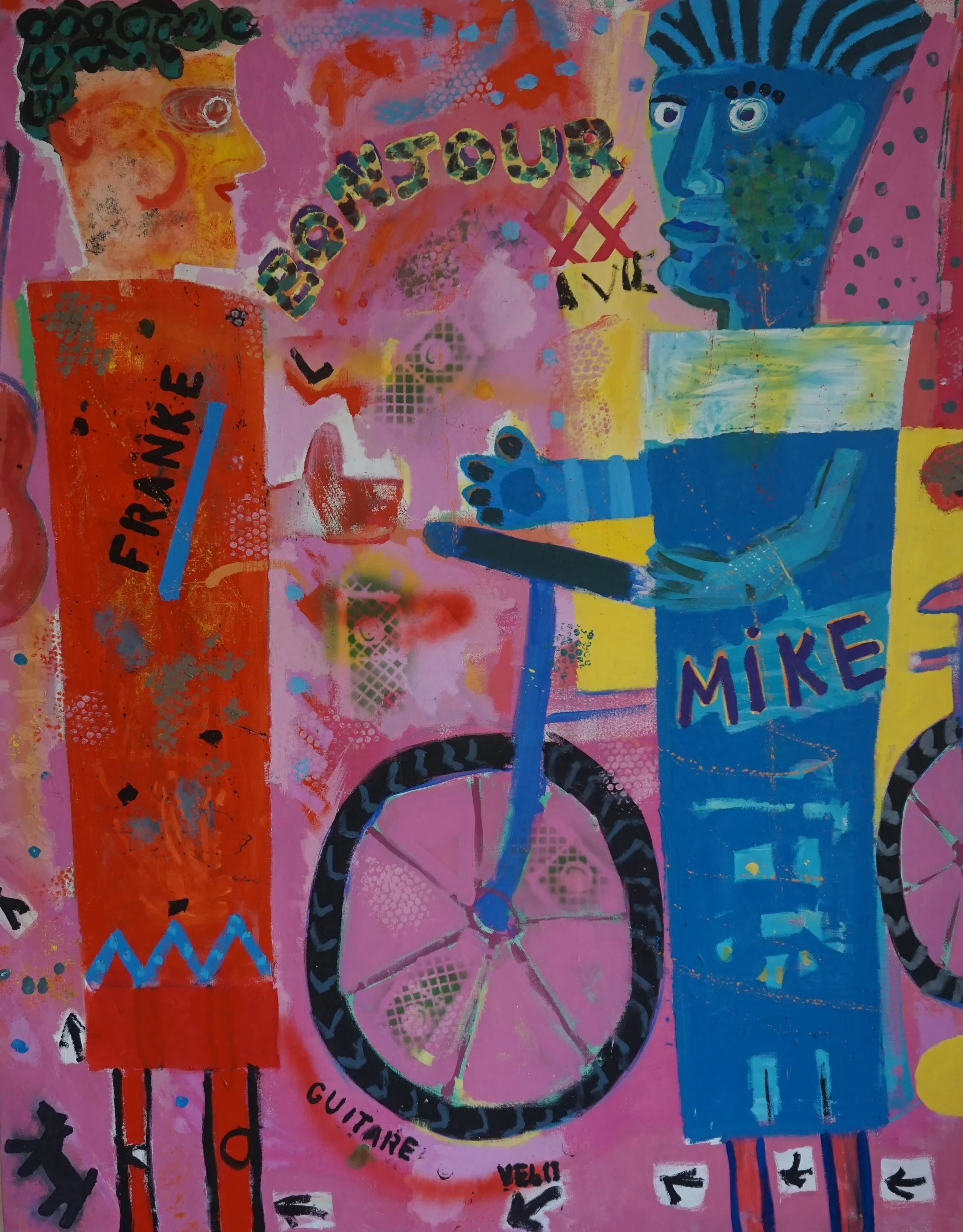 14a.  Bonjour Frank. Paint on canvas. 129x166cm.JPG