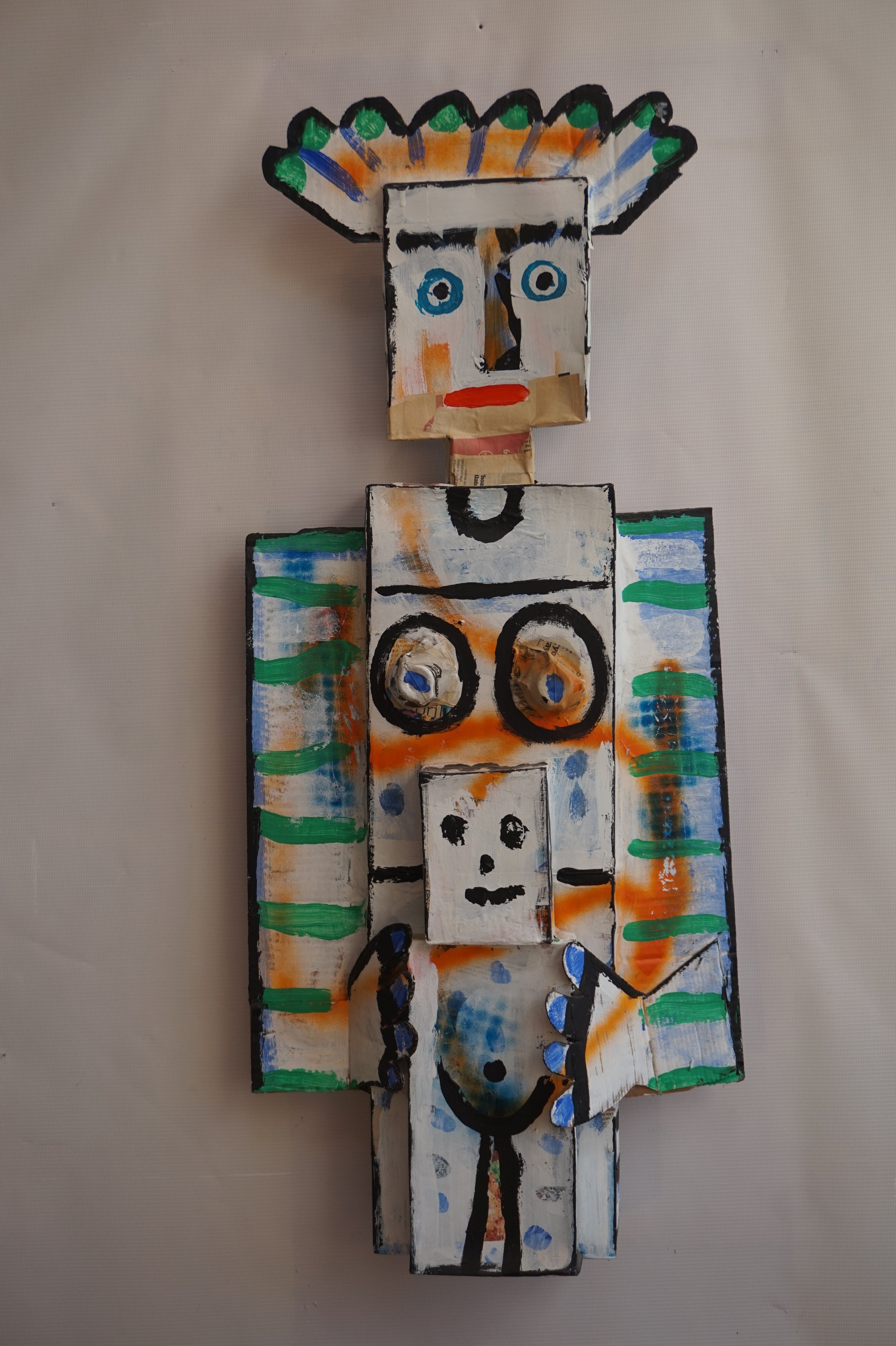 24. mother and child. card and paint.JPG