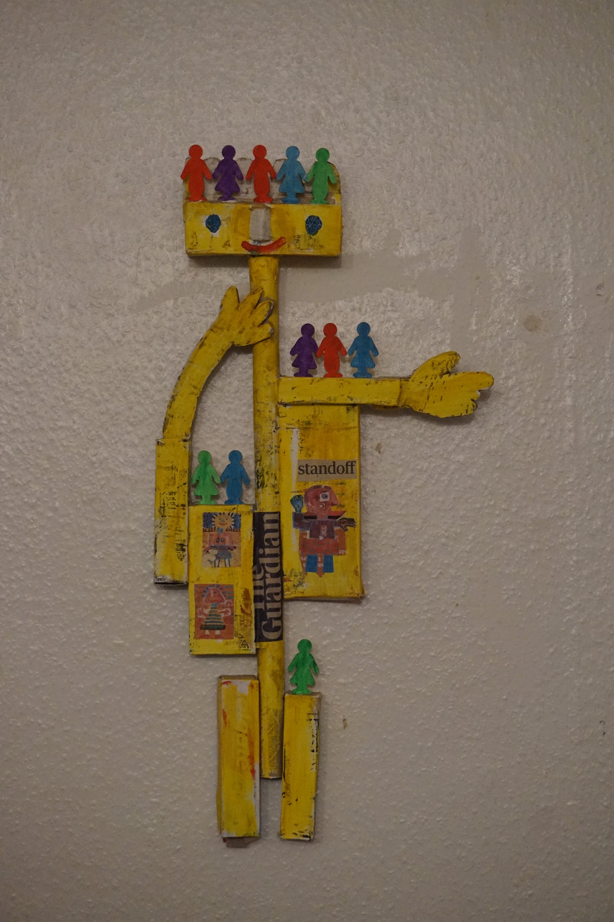 42. yellow guardian. paint and cardboard.JPG